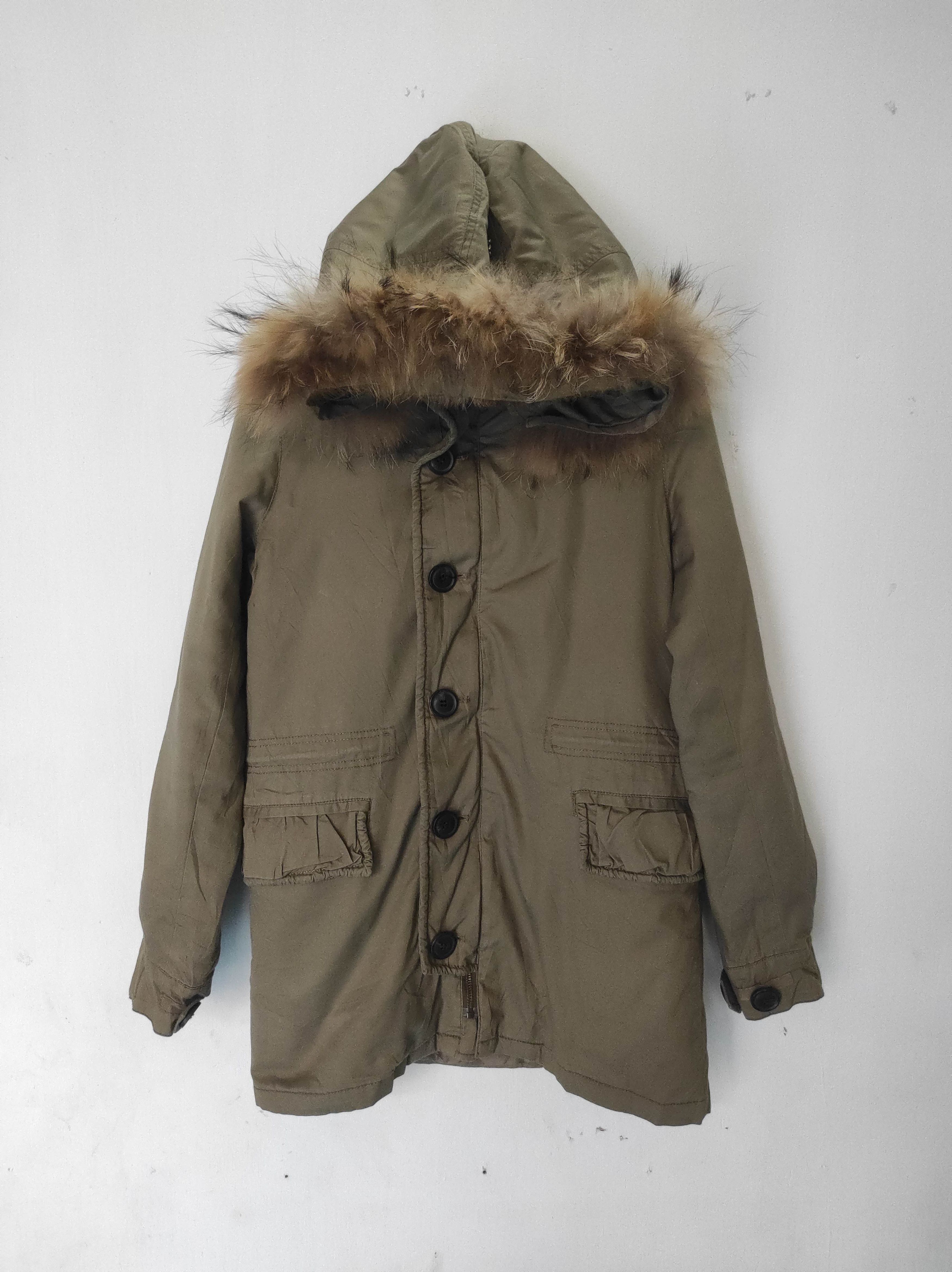 MOUSSY Azul by Moussy Military Fur Hoodie Jacket i6w9 LGB style Size US S / EU 44-46 / 1 - 3 Thumbnail
