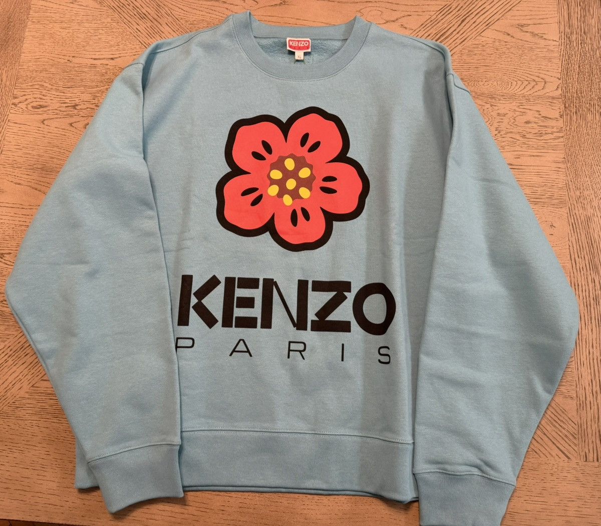 Kenzo Kenzo Men’s ‘Boke Flower’ Sweatshirt Cyan Size XL BNWT Size US XL / EU 56 / 4 - 2 Thumbnail