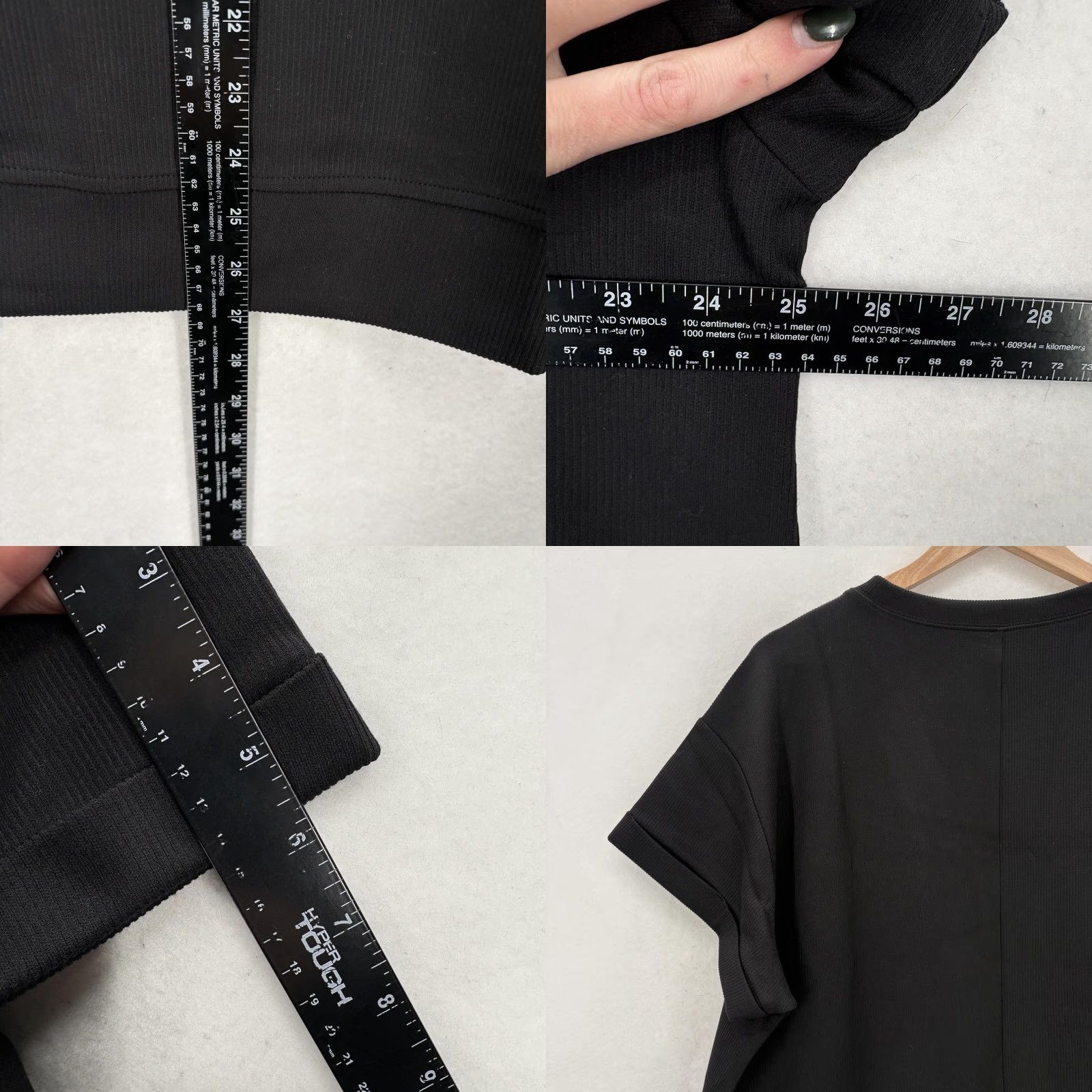 Vintage LIVI For Lane Bryant Shirt Womens 18/20 Black Plus Size Knit Tee Casual Pullover Size XXL / US 16-18 / IT 52-54 - 8 Thumbnail