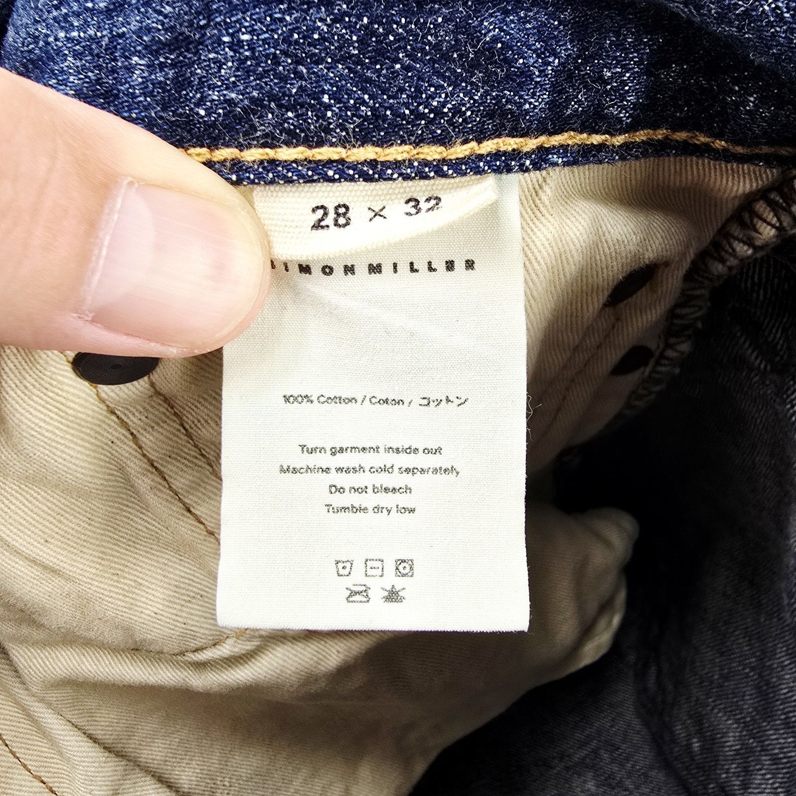 Simon Miller Simon Miller Narrow Park Selvedge Japan Denim Jeans 28x29 Size US 28 / EU 44 - 7 Thumbnail