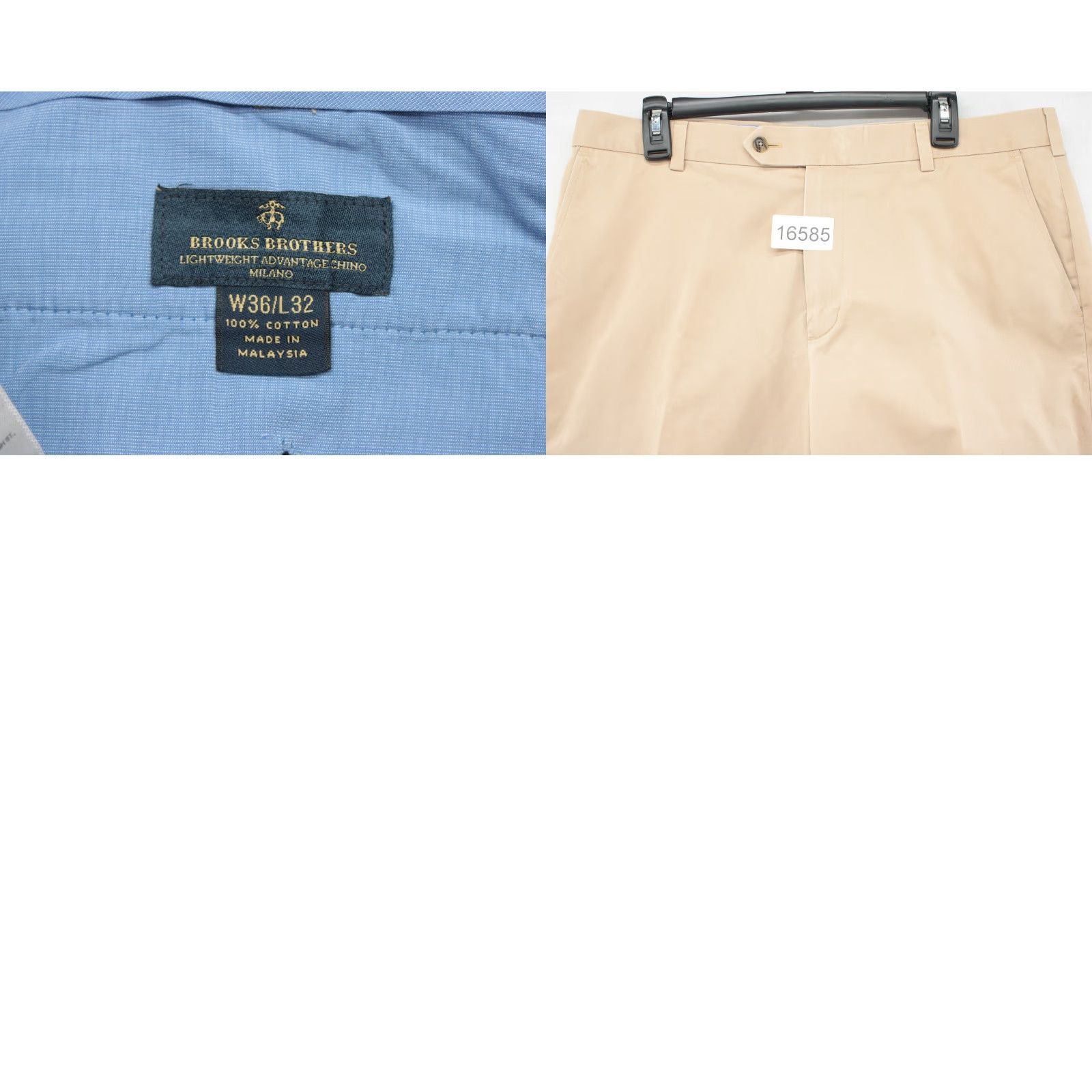 Brooks Brothers Brooks Brothers Milano Pants Men's 36x32 Beige Light Weight Chino Preppy Casual Shirt? Size US 36 / EU 52 - 8 Thumbnail