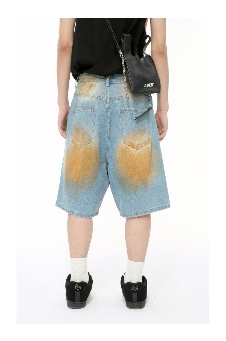 Japanese Brand × Jean Street distressed ripped denim shorts Size US 32 / EU 48 - 3 Thumbnail