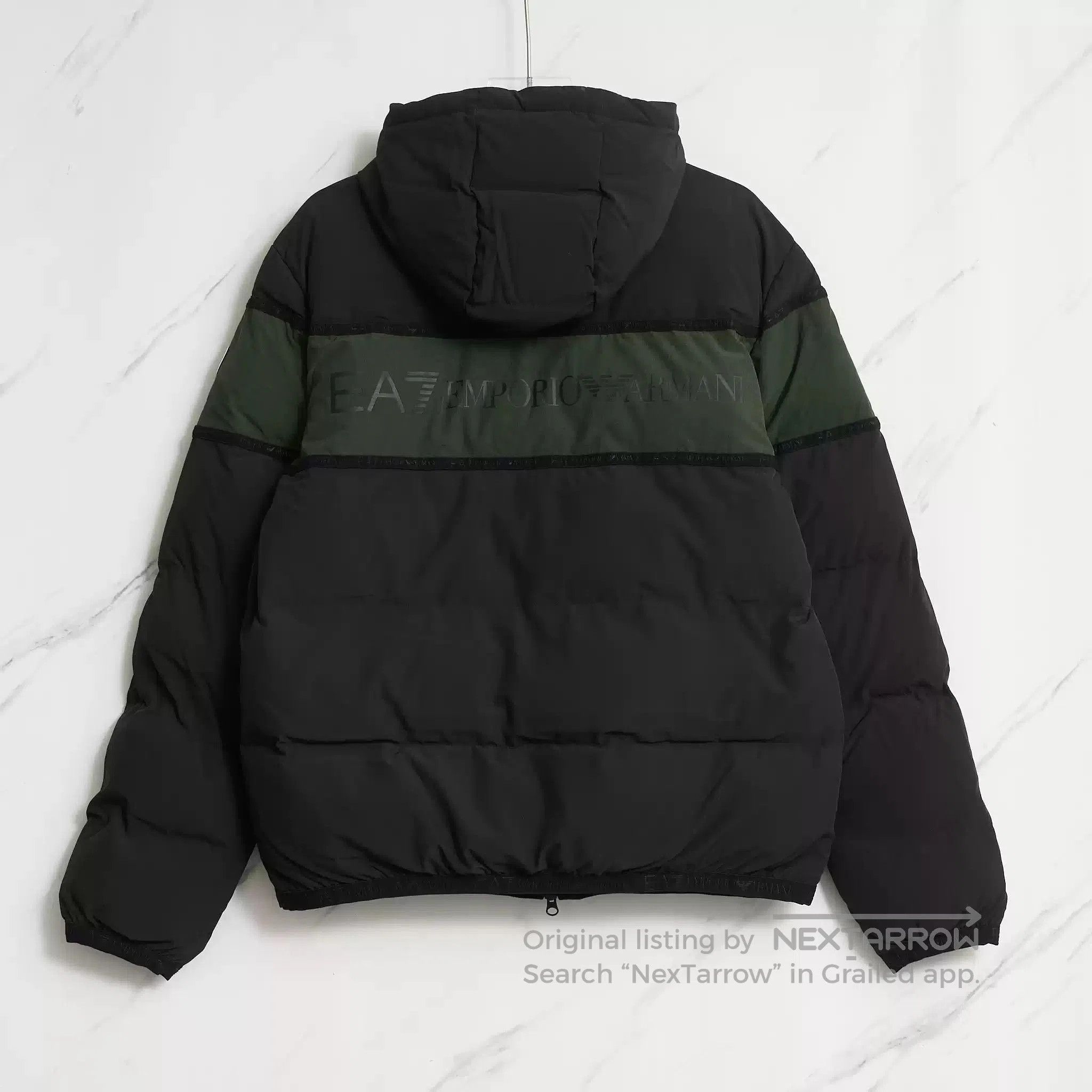 Emporio Armani EA7 Men's Colorblock Hooded Cotton Jacket. Size US M / EU 48-50 / 2 - 4 Thumbnail