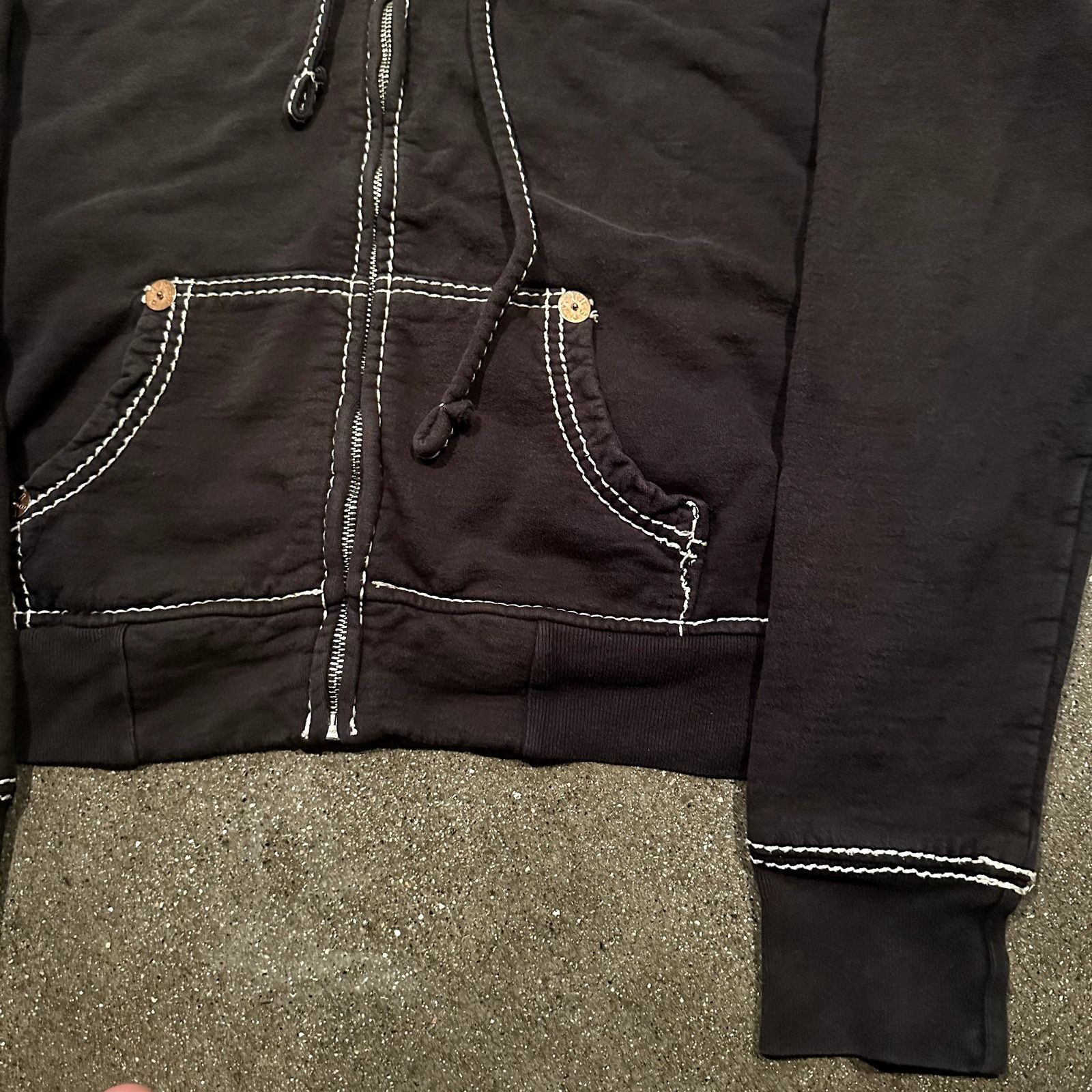 True Religion true religion super t rope contrast stitching zip up hoodie Size M / US 6-8 / IT 42-44 - 4 Thumbnail