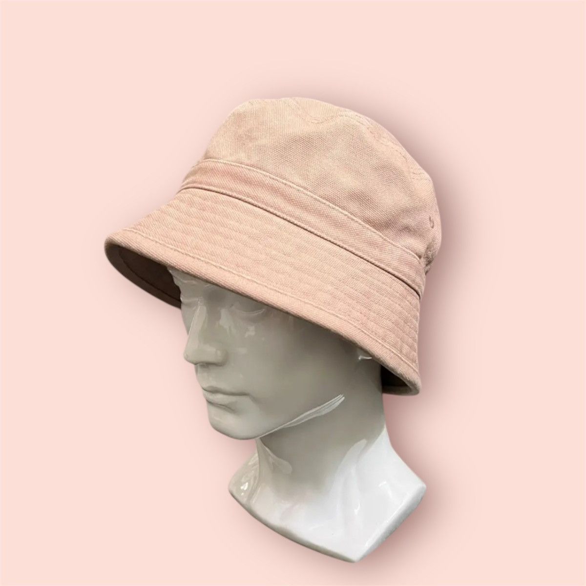 Issey Miyake VINTAGE IY BASICS ISSEY MIYAKE RED DENIM BUCKET HAT JAPAN Size ONE SIZE - 3 Thumbnail