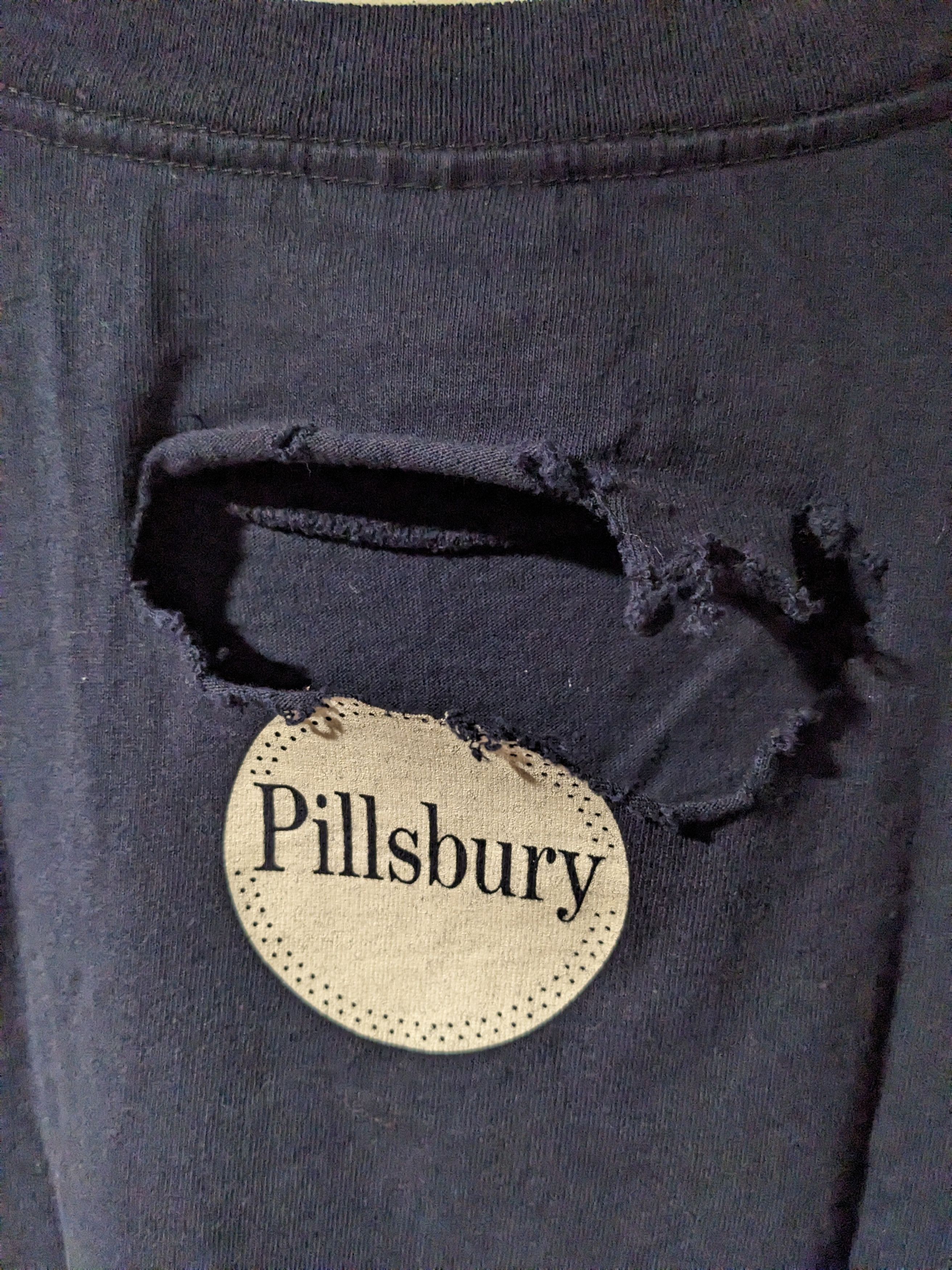 Cartoon Network × Vintage Vintage 90s Dough Boy Pillsbury Cartoon Blue Large T-Shirt Size US L / EU 52-54 / 3 - 5 Thumbnail