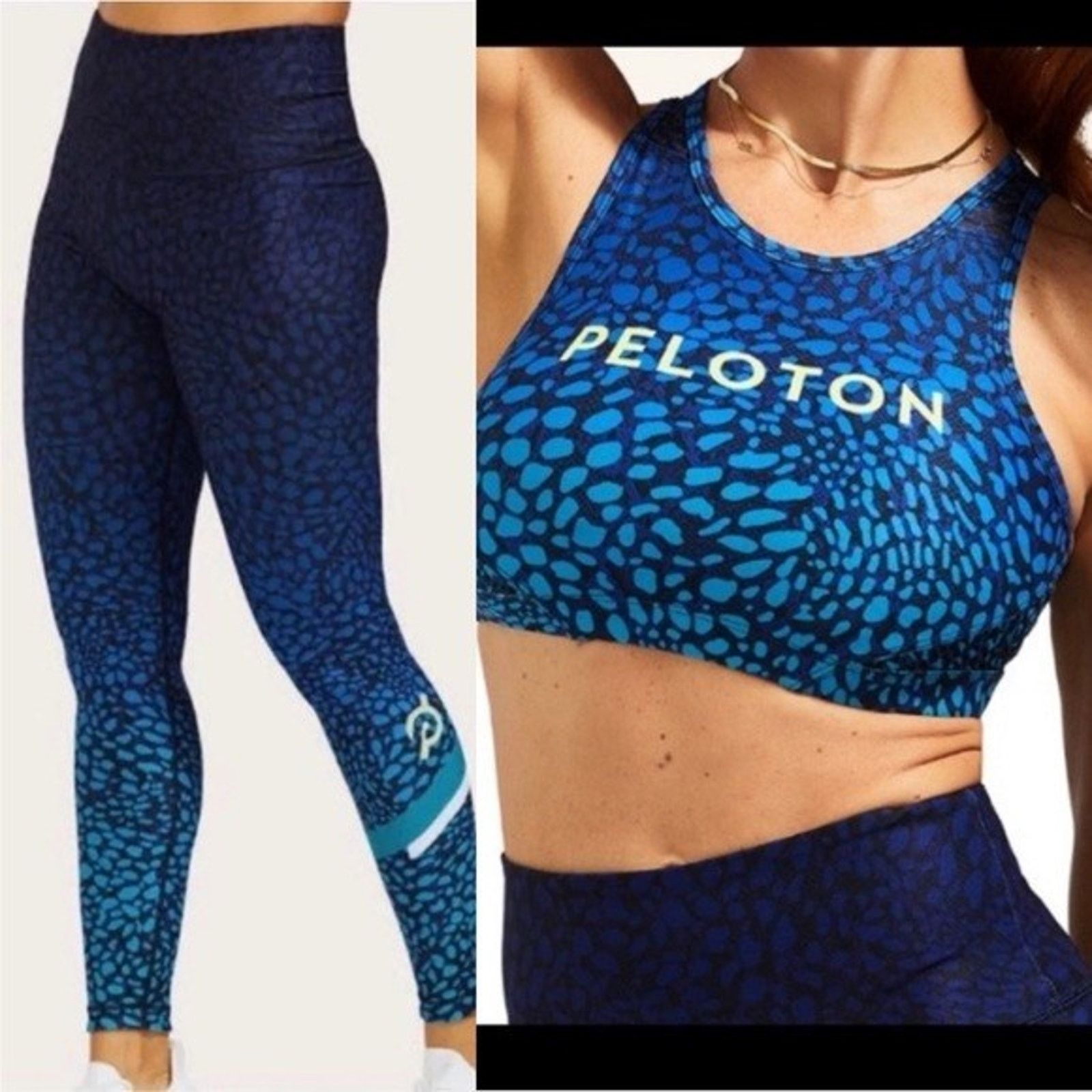 Peloton Peloton WITH blue bra and leggings SET Blue 2X A001267 Size 28" / US 6 / IT 42 - 1 Thumbnail