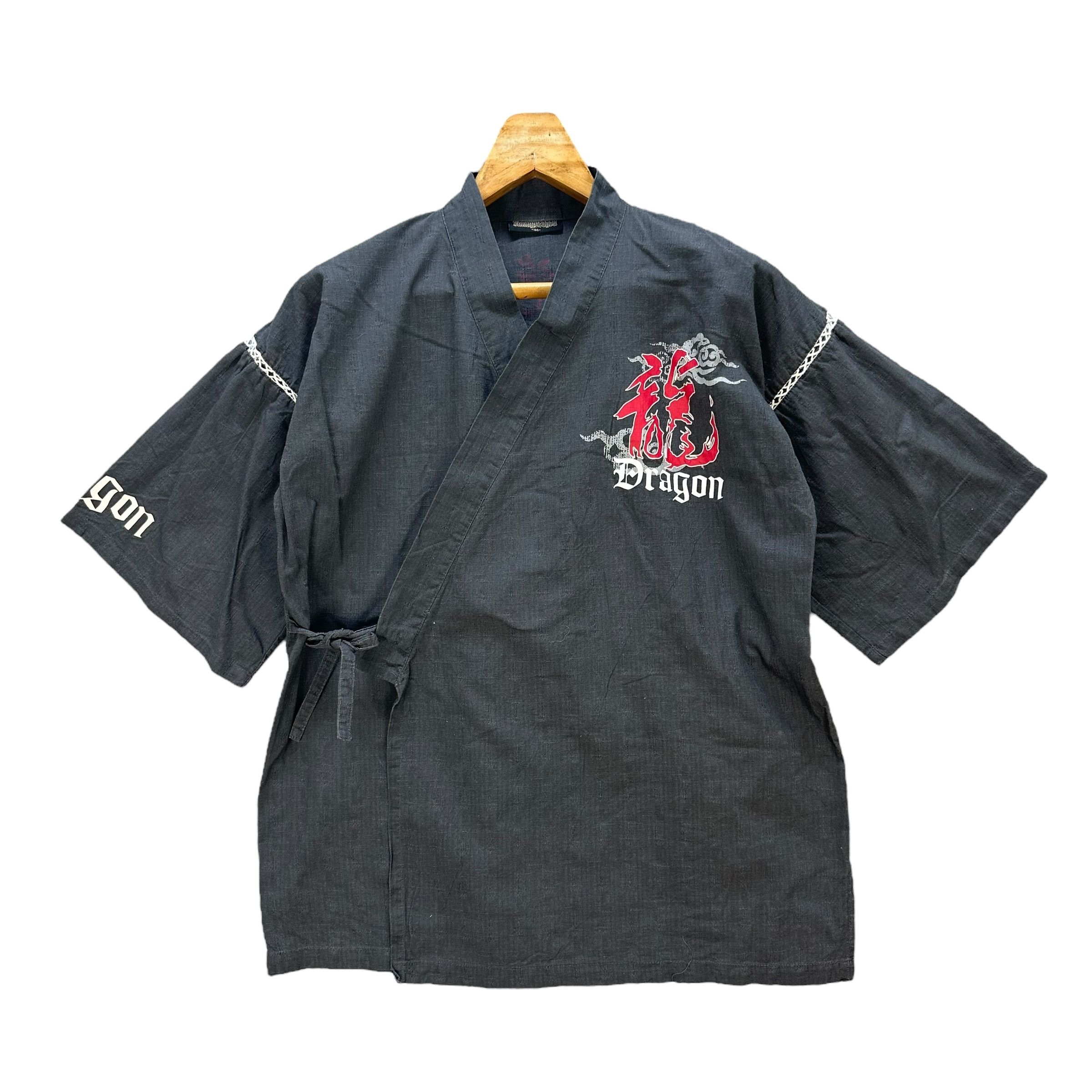 Vintage Jimmy Dragon Graphic Printed Kimono #A2-0041 Size US S / EU 44-46 / 1 - 3 Thumbnail