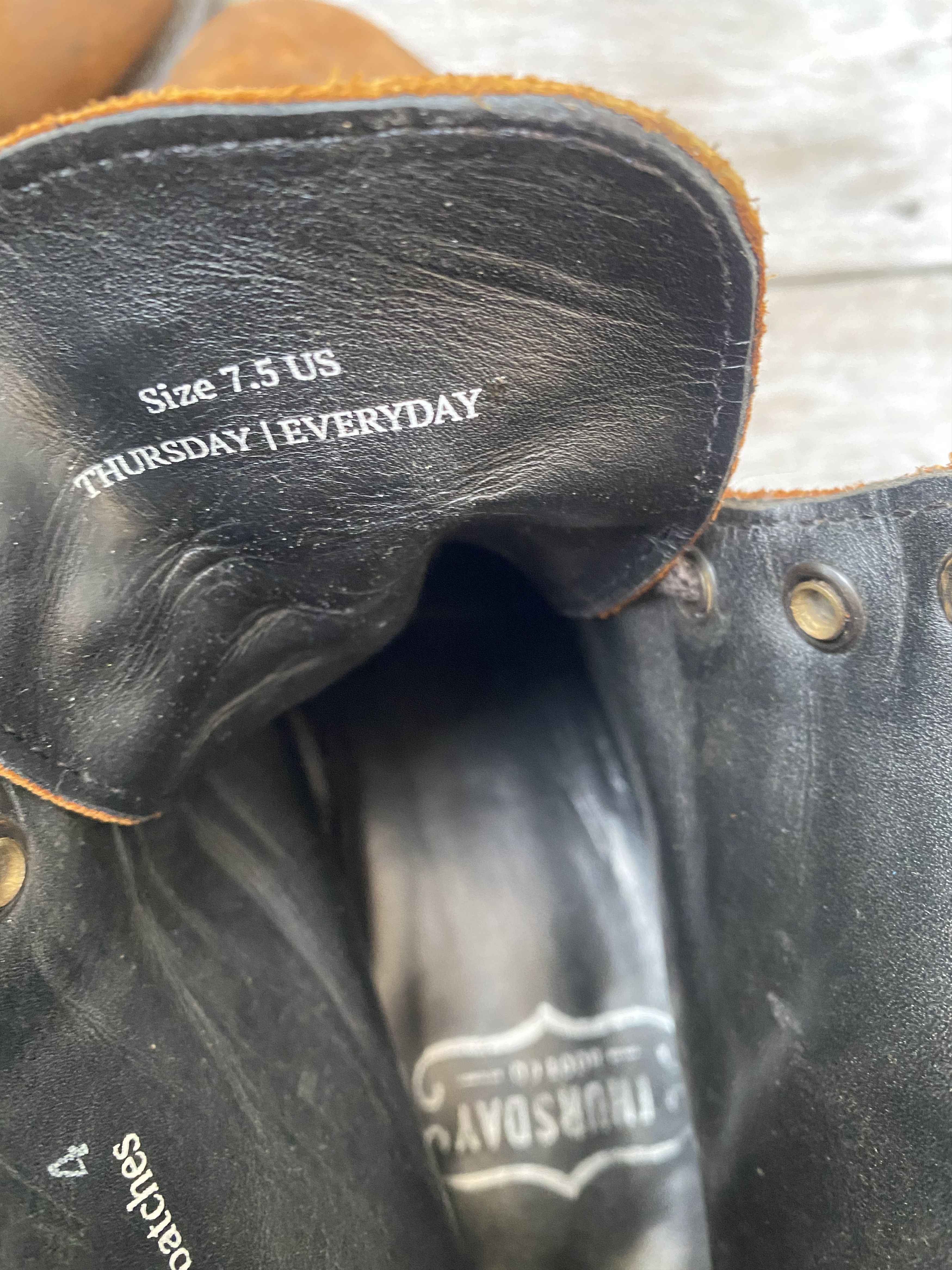 Thursday Boot Company Thursday's mustard brown suede boots sz 7.5 Size US 7.5 / EU 40-41 - 13 Thumbnail
