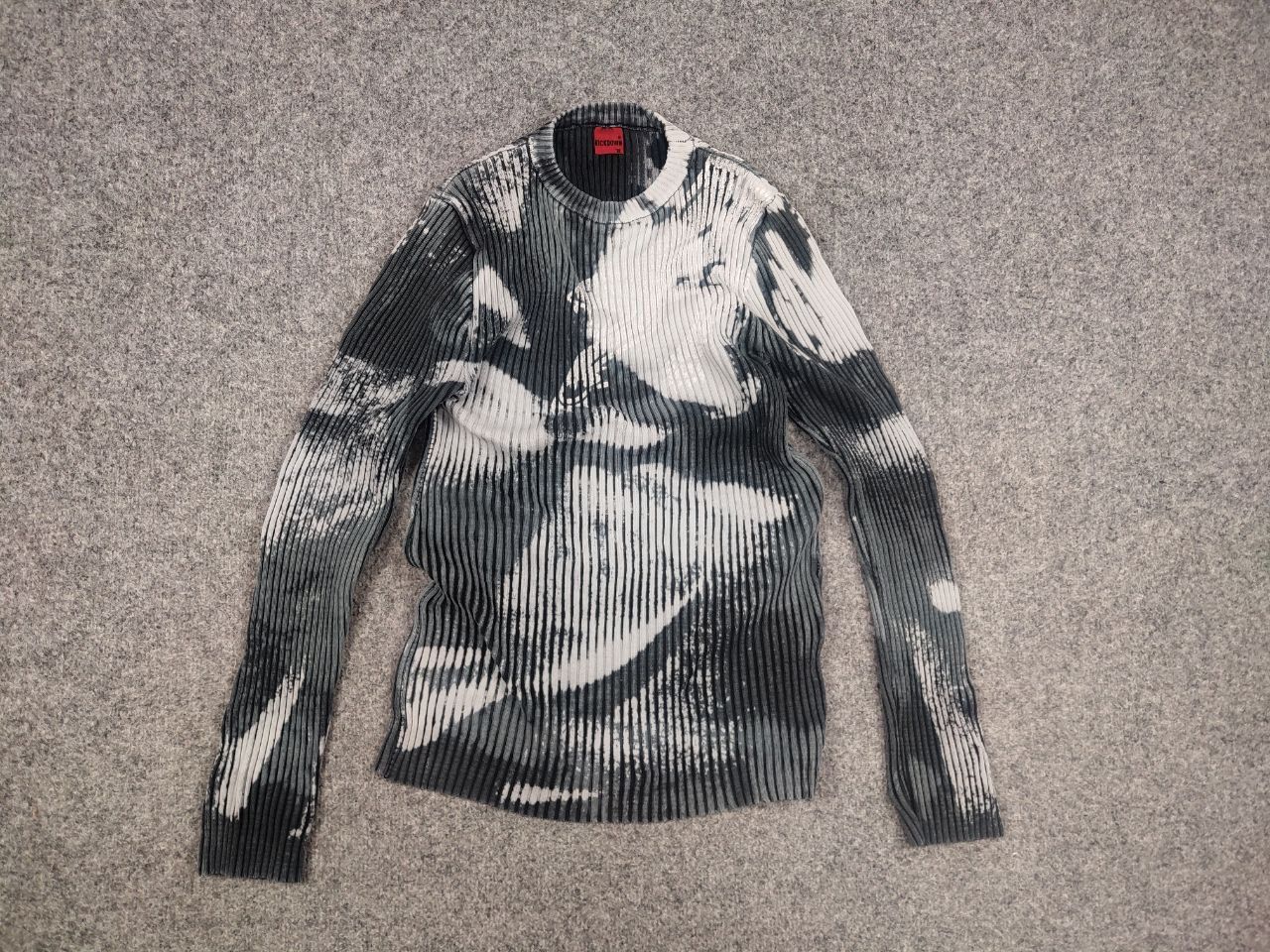 If Six Was Nine Vintage Opium l.g.b. Style Ribbed Sweater with print Y2K Size US M / EU 48-50 / 2 - 8 Thumbnail