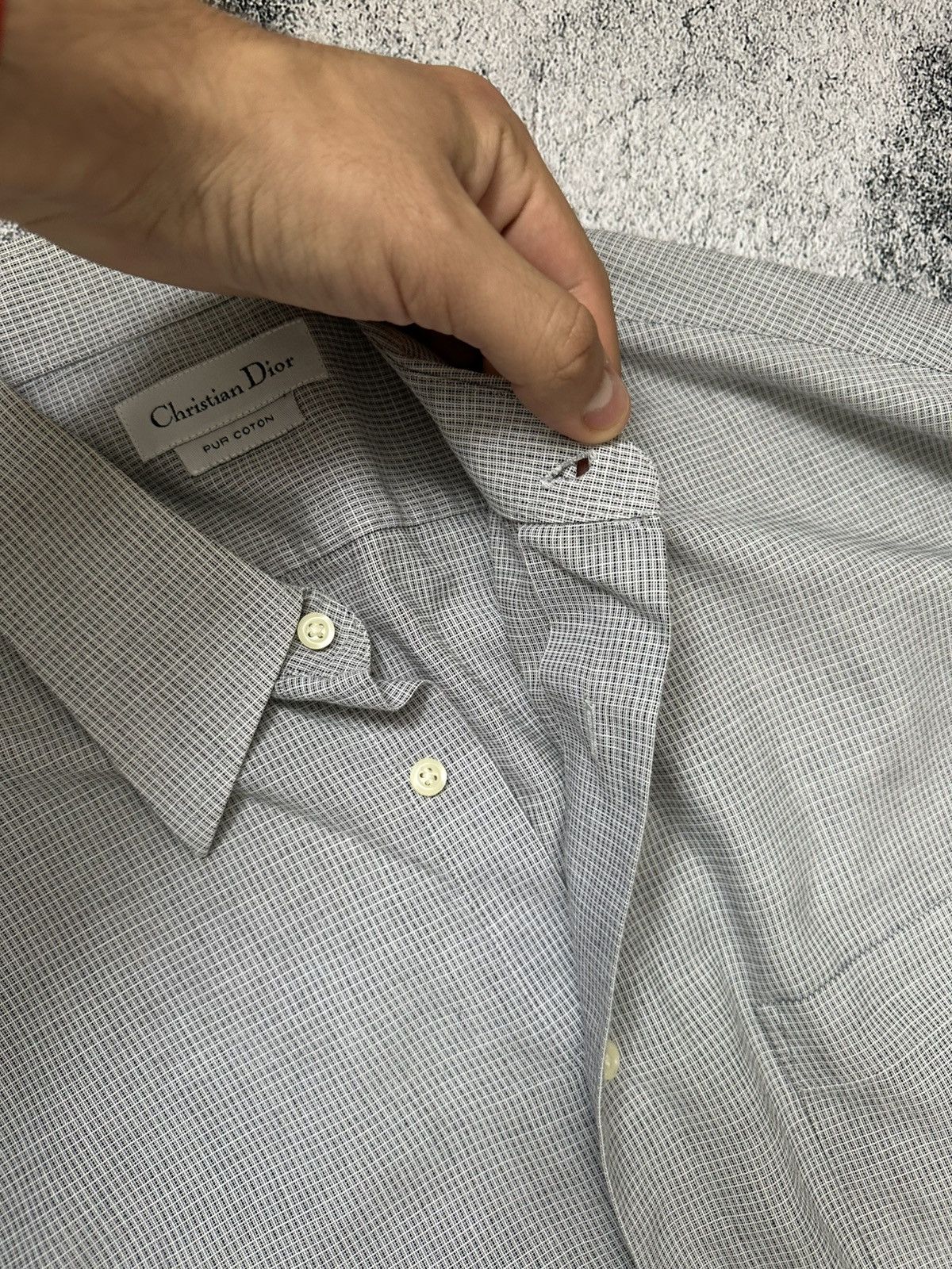 Dior Christian Dior Button Up Shirt Logo Size US XL / EU 56 / 4 - 9 Thumbnail
