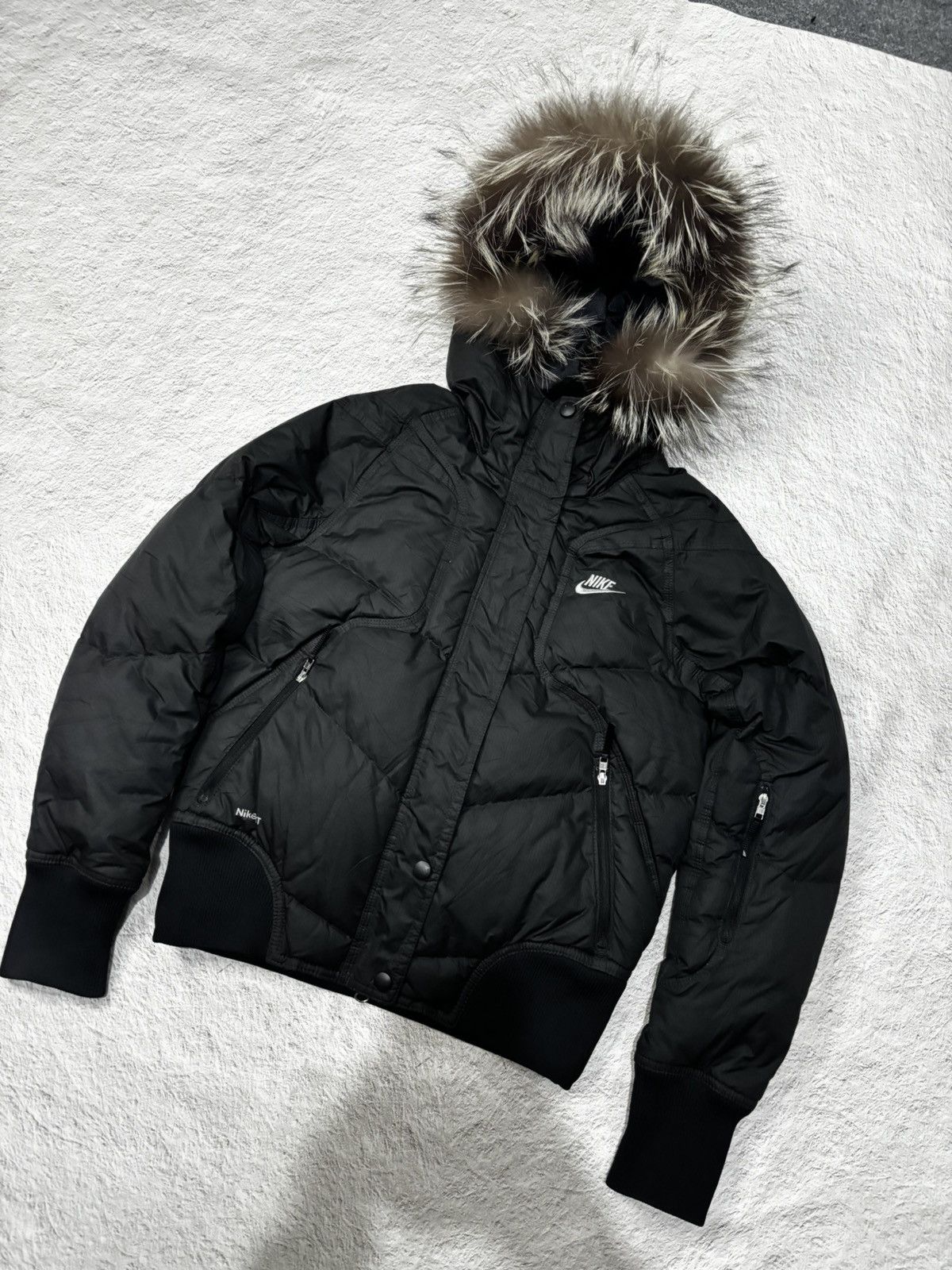 Nike Nike fur jacket hooded black Size US S / EU 44-46 / 1 - 2 Thumbnail