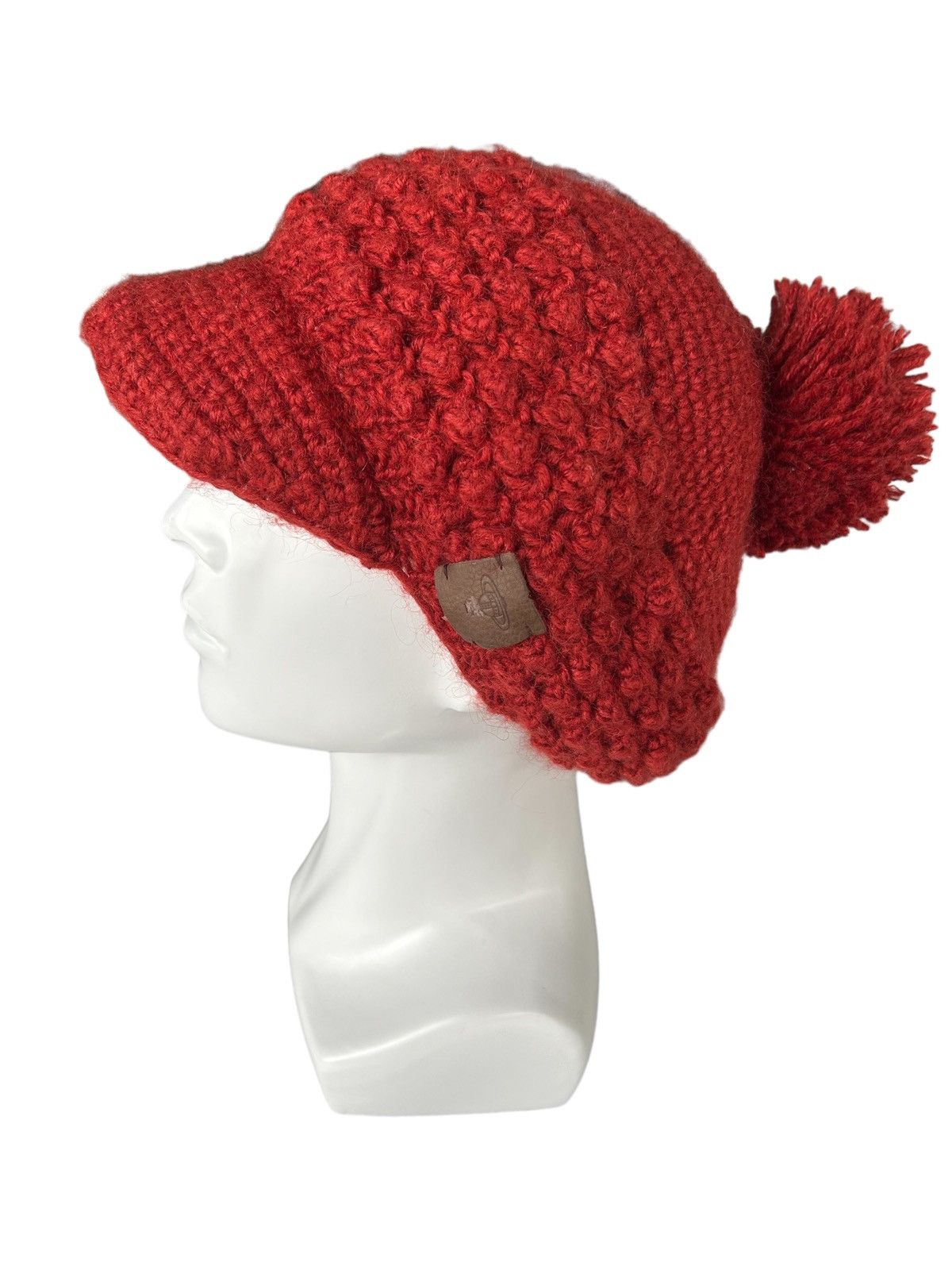 Vivienne Westwood Vivienne Westwood Orange Orb Knitted Mohair wool Hats Size ONE SIZE - 7 Thumbnail