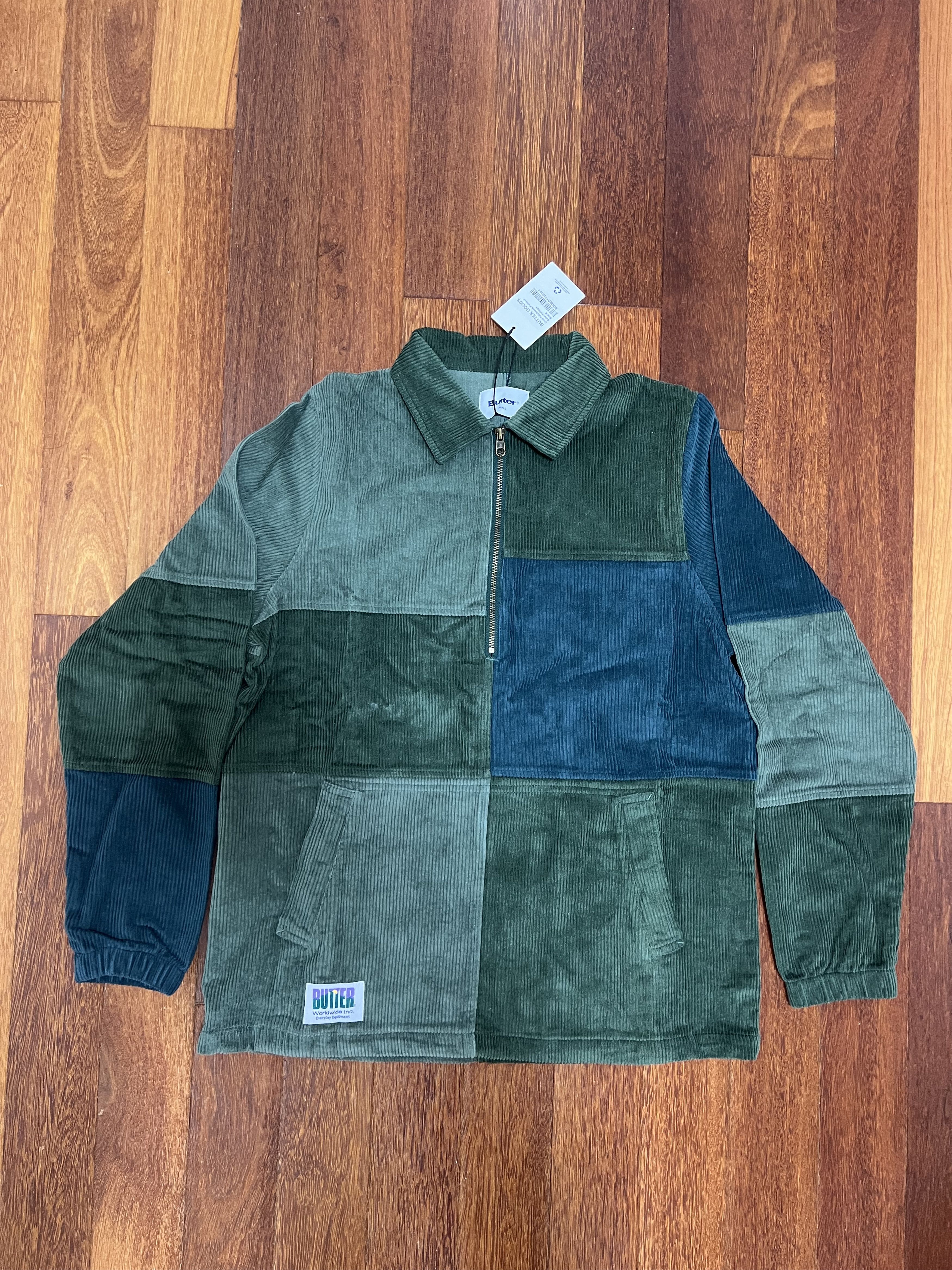 Butter Goods 💚 Butter Goods Corduroy Patchwork Pullover Foliage NEW Size US S / EU 44-46 / 1 - 5 Thumbnail