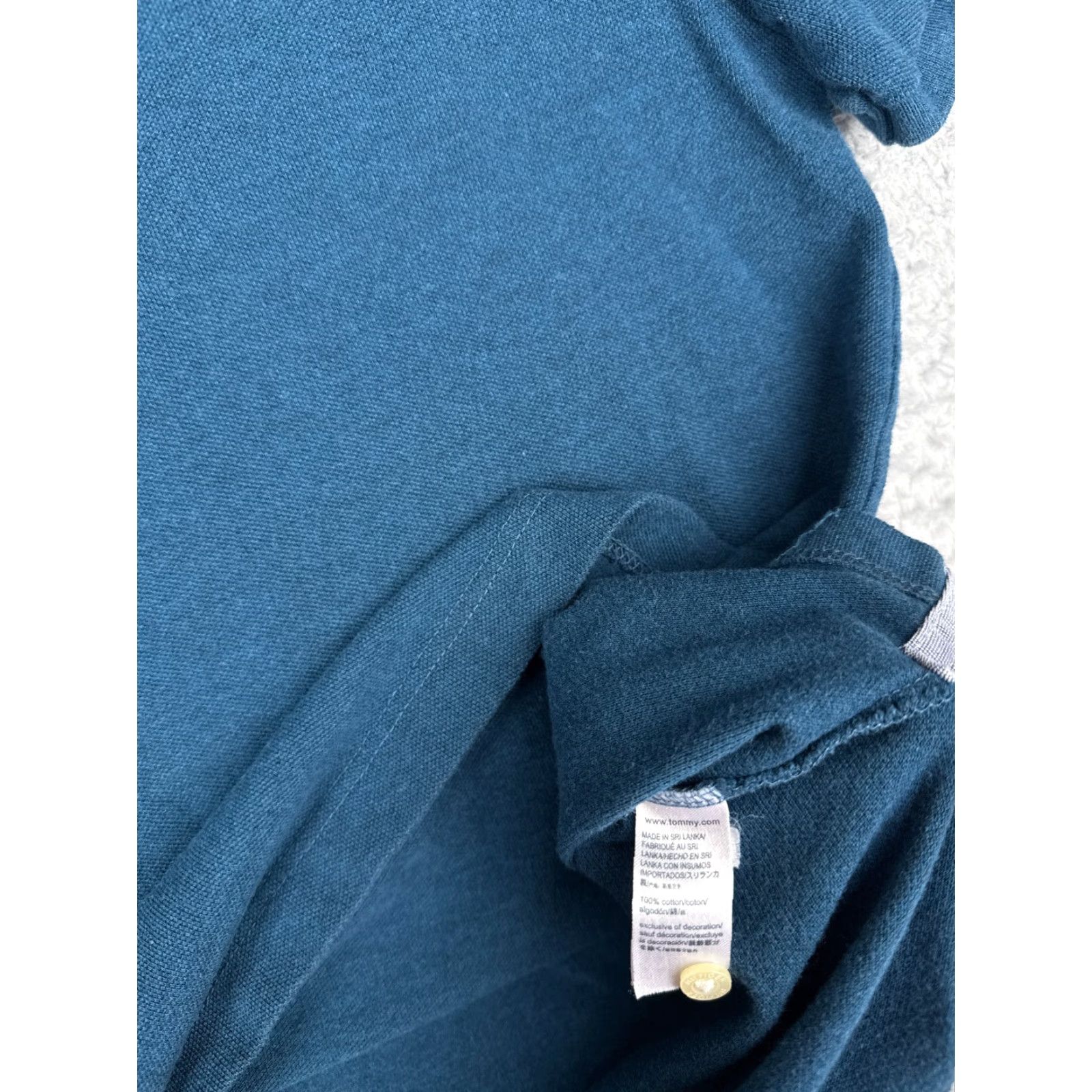 Tommy Hilfiger Tommy Hilfiger Polo Shirt Men Adult Large Blue Classic Fit Short Sleeve 100% Cotton Mens Size US L / EU 52-54 / 3 - 7 Thumbnail