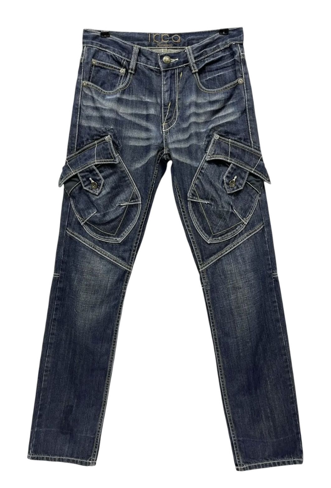 Japanese Brand RARE🔥IKKA Slant Front Pocket Bush Cargo Undercover Style Size US 29 - 3 Thumbnail