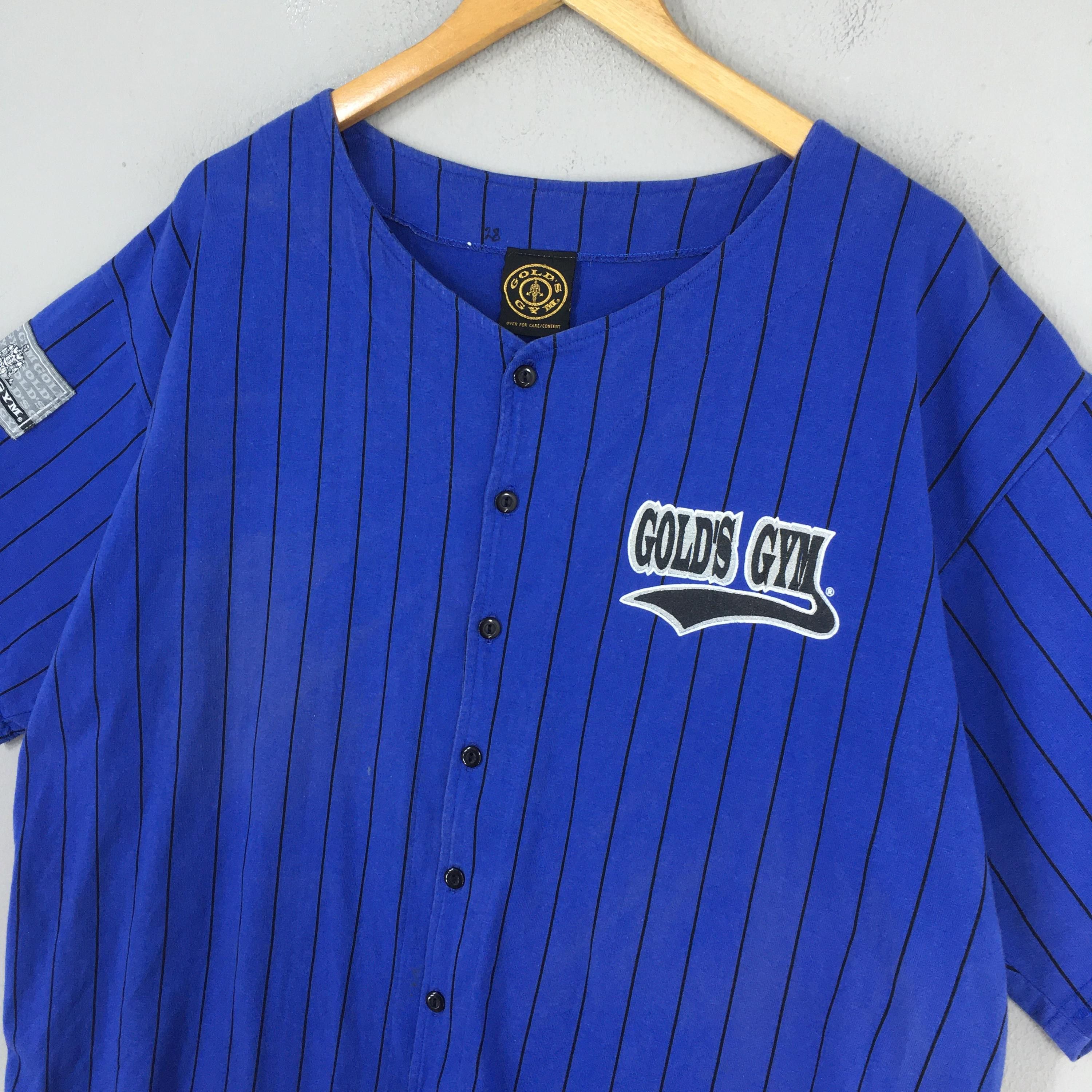 Vintage Vintage 90s Gold's Gym Baseball Shirt Large Size US L / EU 52-54 / 3 - 3 Thumbnail