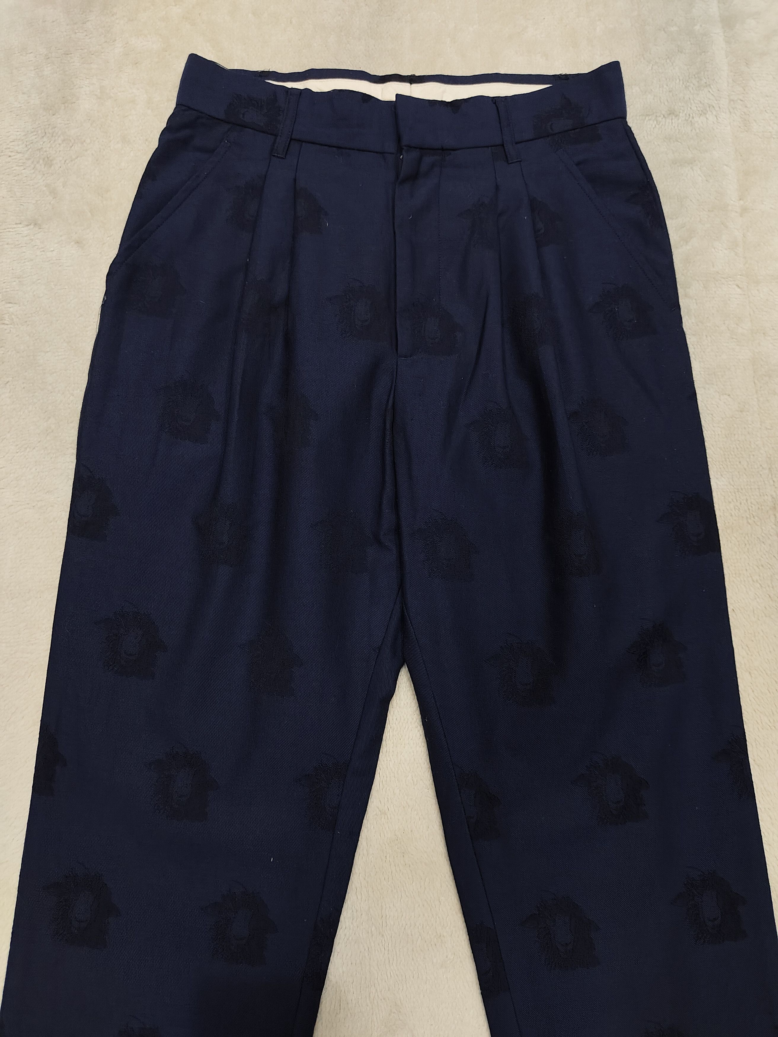 mercibeaucoup RARE🇯🇵 Mercibeacoup 🇯🇵 Sheeps Monogram Drop Crotch Pants Size 28" / US 6 / IT 42 - 2 Thumbnail