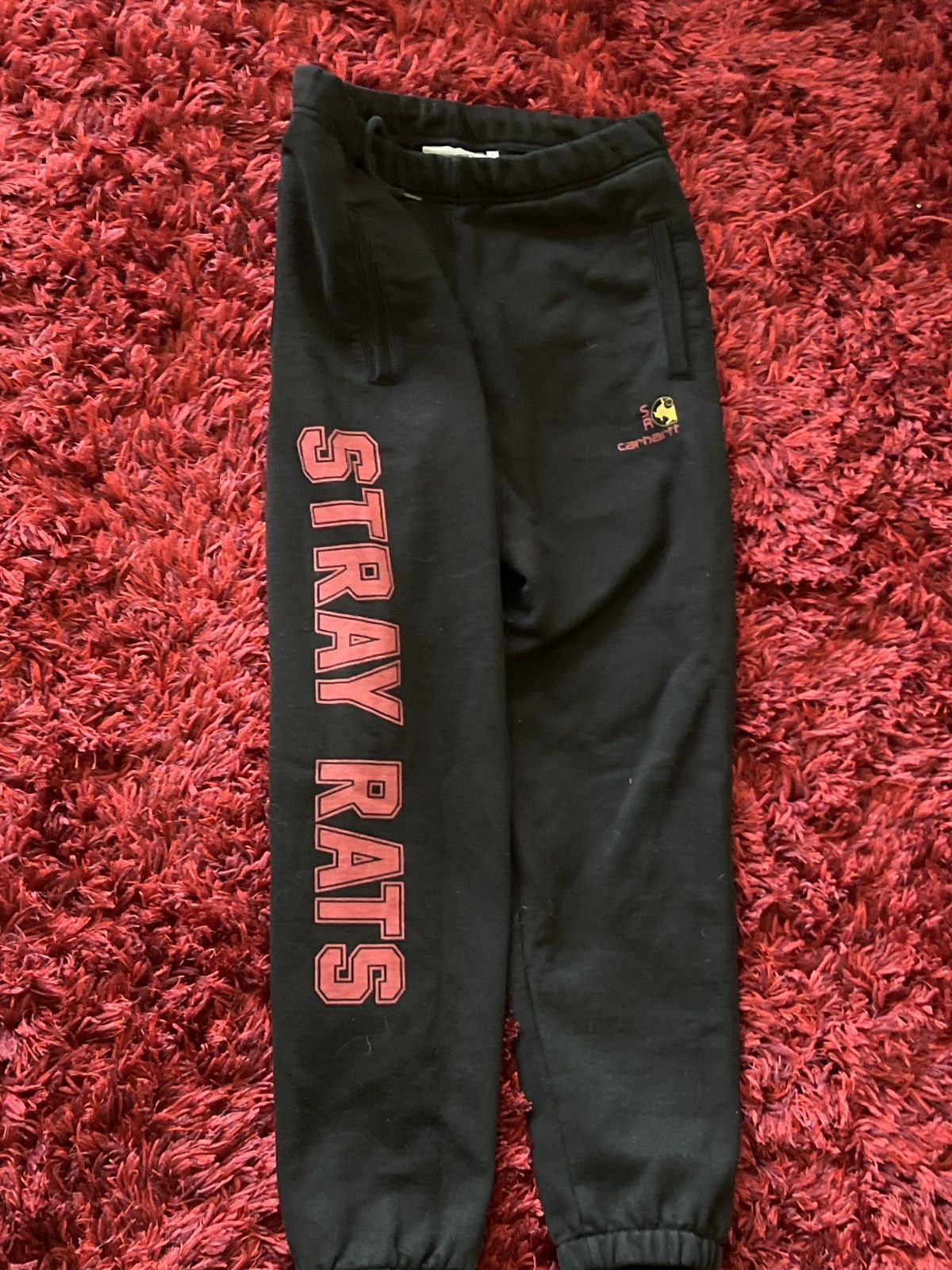 Carhartt x Stray Rats Black Sweatpants