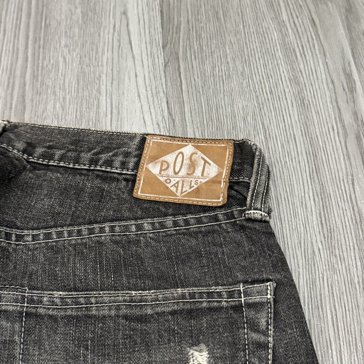 Post Overalls Post Overall Selvedge Ripped Jeans Size US 32 / EU 48 - 11 Thumbnail