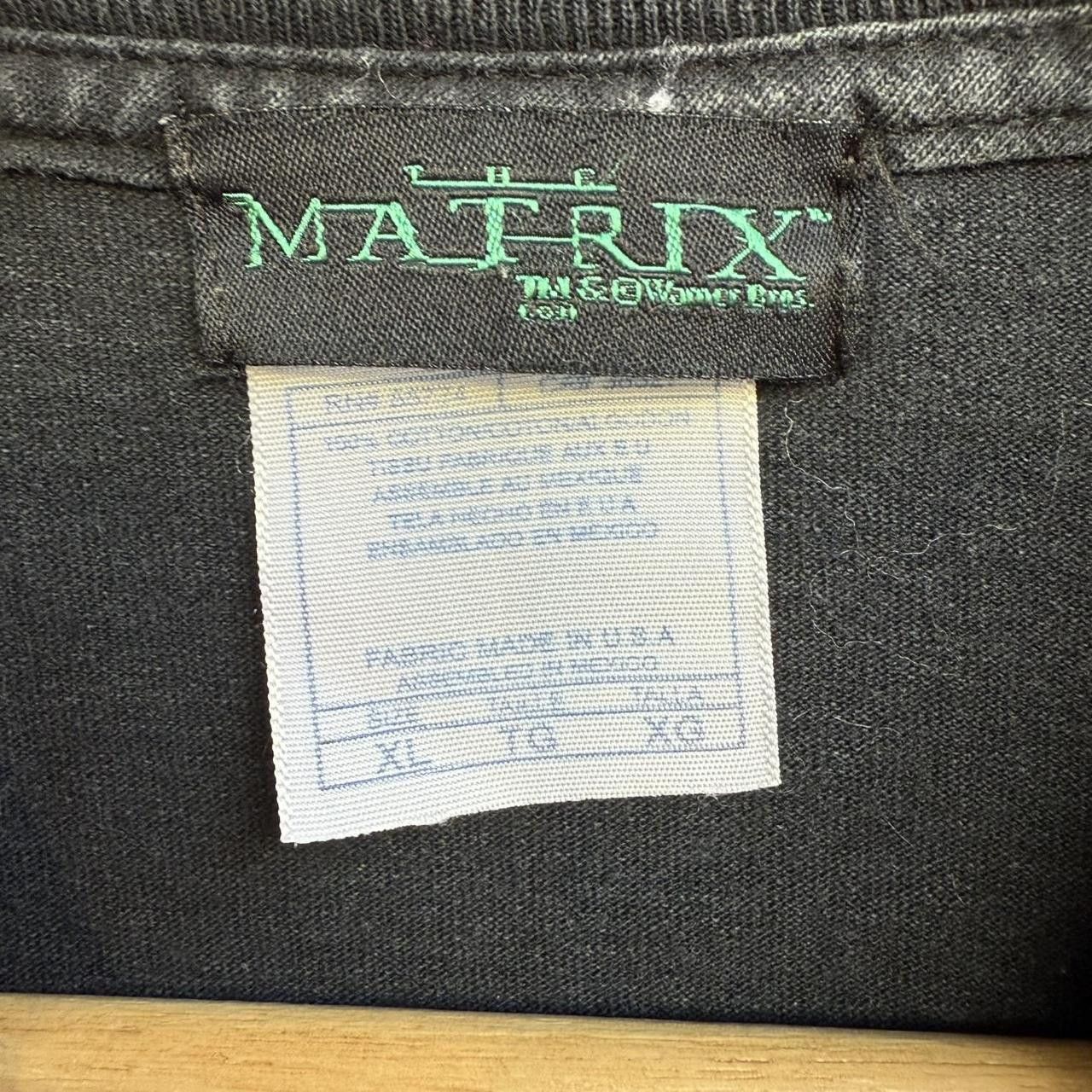 Vintage Vintage 90s Matrix Movie Graphic black cotton tee Size XL Size US XL / EU 56 / 4 - 6 Thumbnail