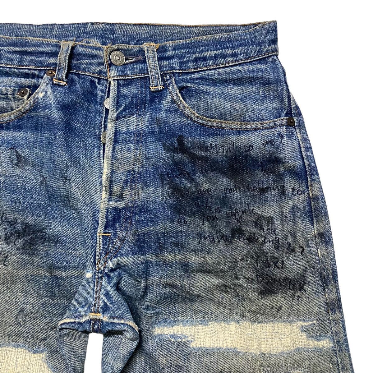 Levi's Vintage 60s Levis 501 Big E Redline Denim Jeans Button 8 Size US 30 / EU 46 - 5 Thumbnail
