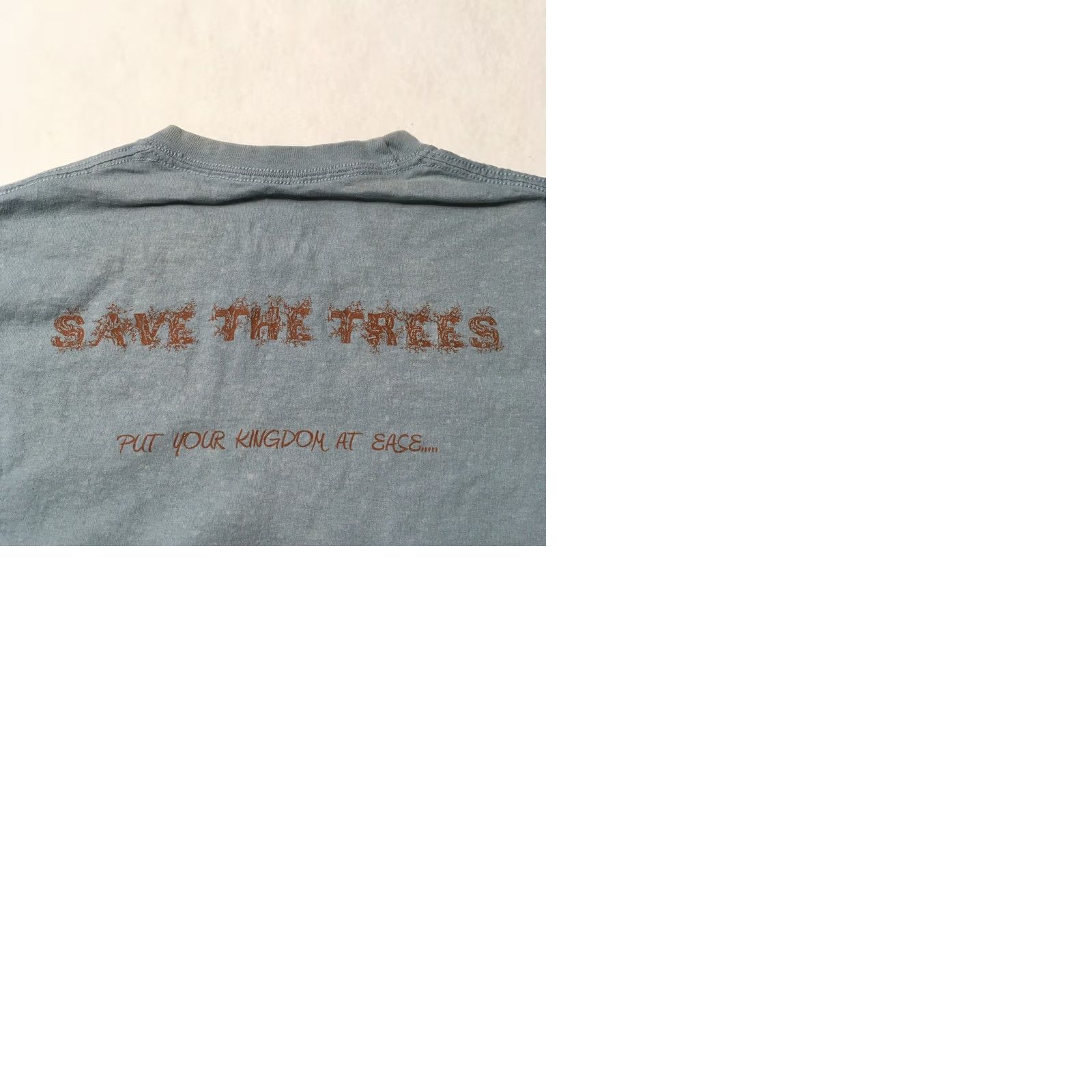 Hanes VINTAGE Hanes T-Shirt Unisex Adults L Blue Logo Double-Sided 80s Band Rock VTG Graphic Print Shirt Tee Top Short Sleeve Crew Neck Budget: TopS Size US L / EU 52-54 / 3 - 9 Thumbnail