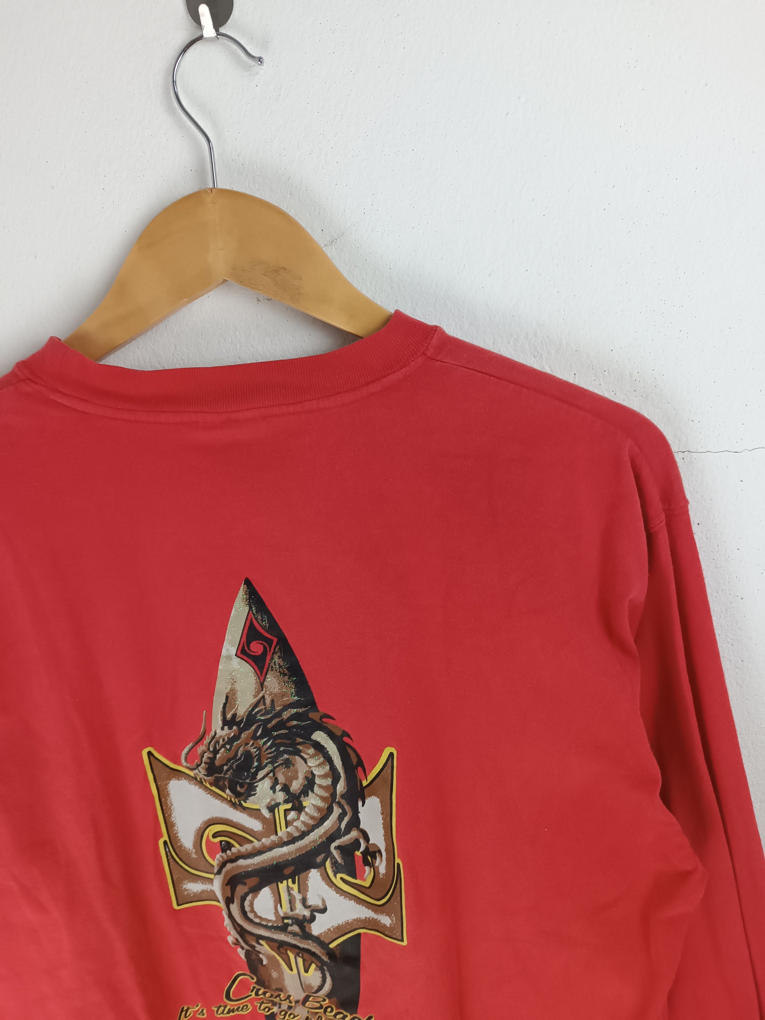 Vintage VINTAGE CROSS BEACH DRAGON SURF LOGO BEACH TEE jnco dogtown Size US M / EU 48-50 / 2 - 15 Thumbnail
