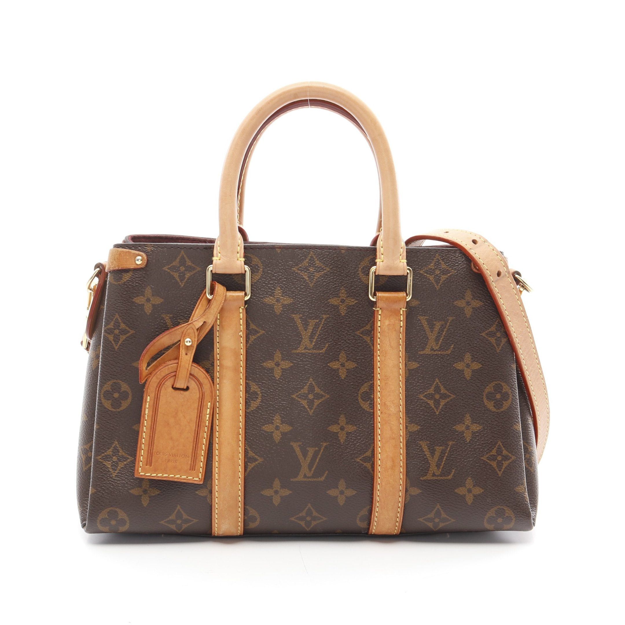 Louis Vuitton Louis Vuitton Soufflot Bb Monogram Handbag Leather Brown Size ONE SIZE - 1 Thumbnail