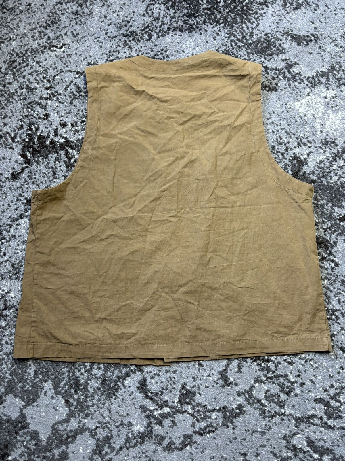 Japanese Brand × Vintage Vintage Y2K camel cotton vest Size L / US 10 / IT 46 - 6 Thumbnail