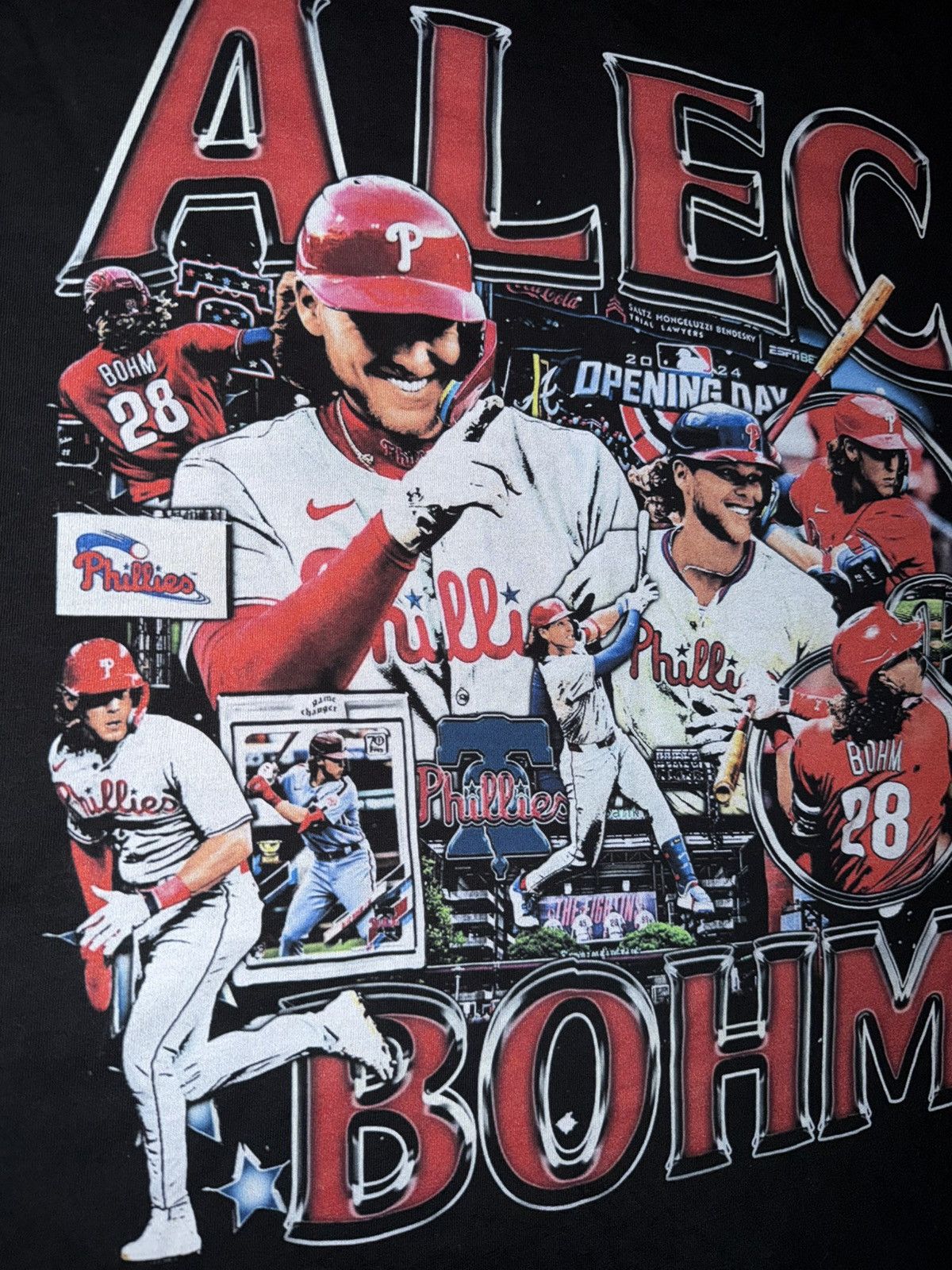 MLB Philadelphia Phillies Alex Bohm MLB player graphic t-shirt Size US L / EU 52-54 / 3 - 3 Thumbnail
