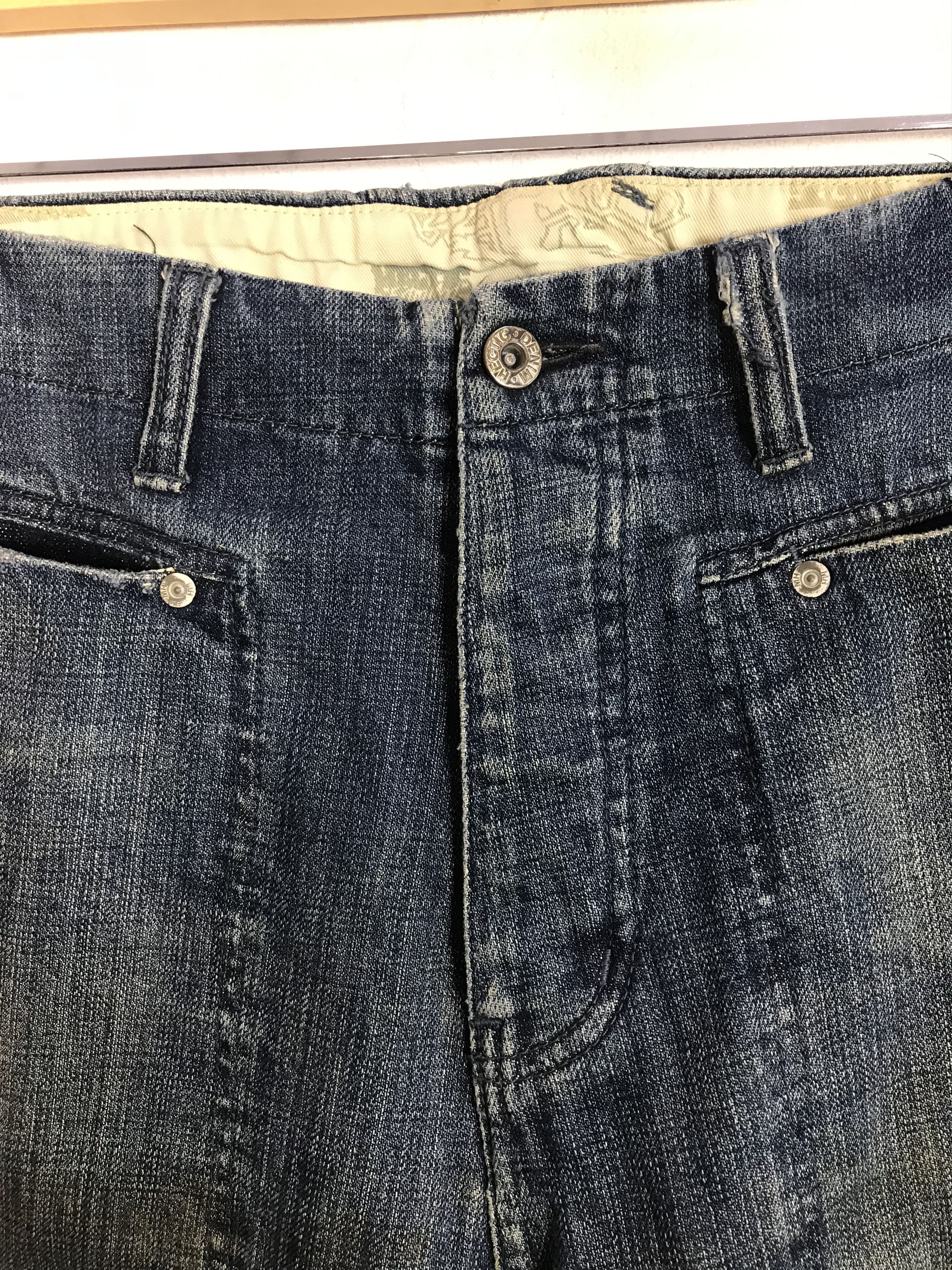 realmad HECTIC Mad Hectic Indigo Denim Jeans Buttonfly Slash Pockets Size US 34 / EU 50 - 4 Thumbnail