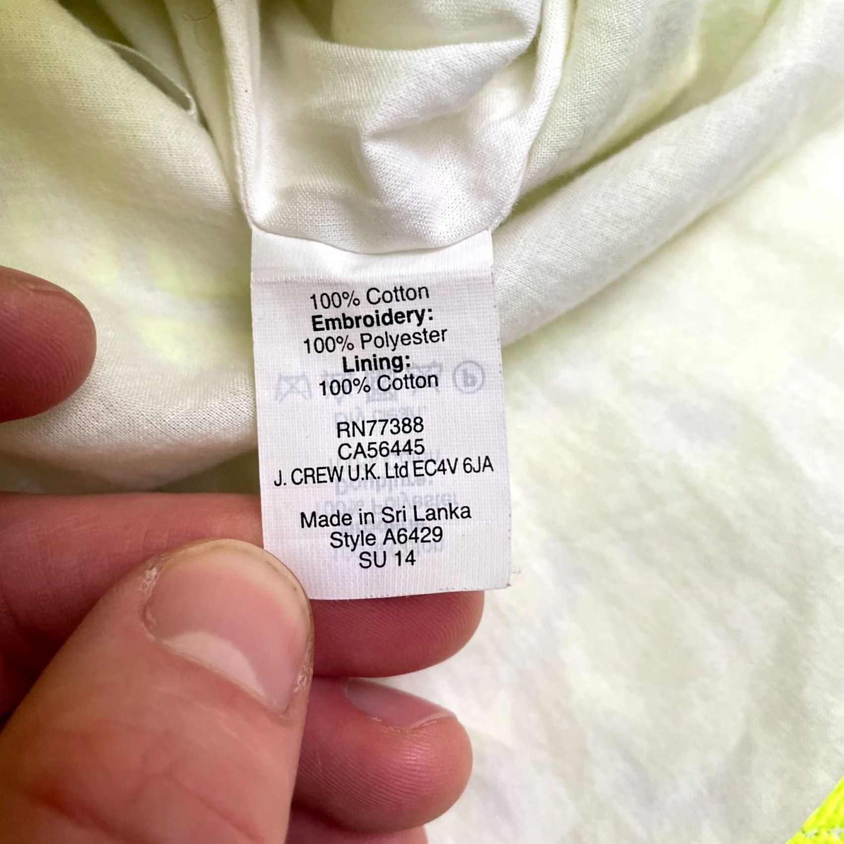 J.Crew J.Crew Embroidered Short Mini Pencil Skirt Womens 0 Neon Yellow Floral Casual Size 25" / US 0 / IT 36 - 7 Thumbnail