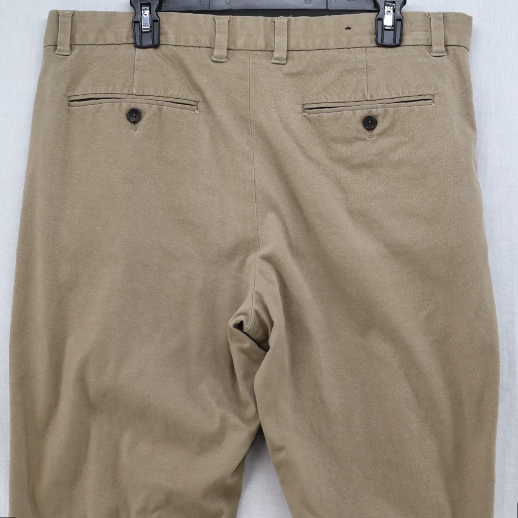 Banana Republic VINTAGE Banana Republic Aiden Pants Men's 36x28 Khaki Straight Leg Preppy Office Wear Size US 36 / EU 52 - 5 Thumbnail