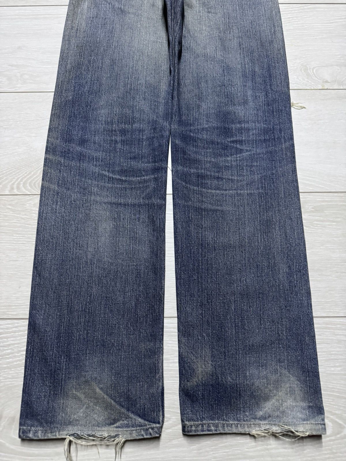 Levi's Levis 505 Mud Wash Nice Faded Distressed Straight Jeans Size US 28 / EU 44 - 6 Thumbnail
