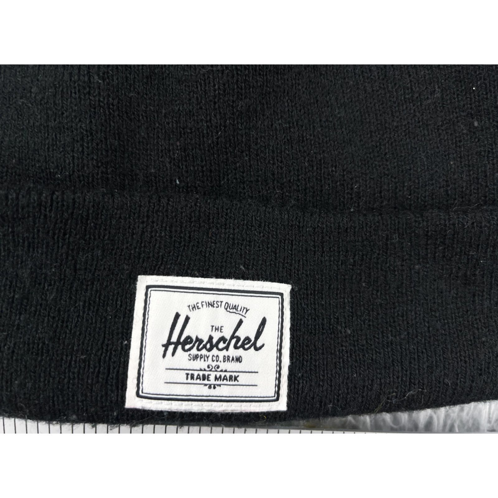 Herschel Supply Co. Beanie Adult One Size Black Knit 100% Acrylic Snow Ski