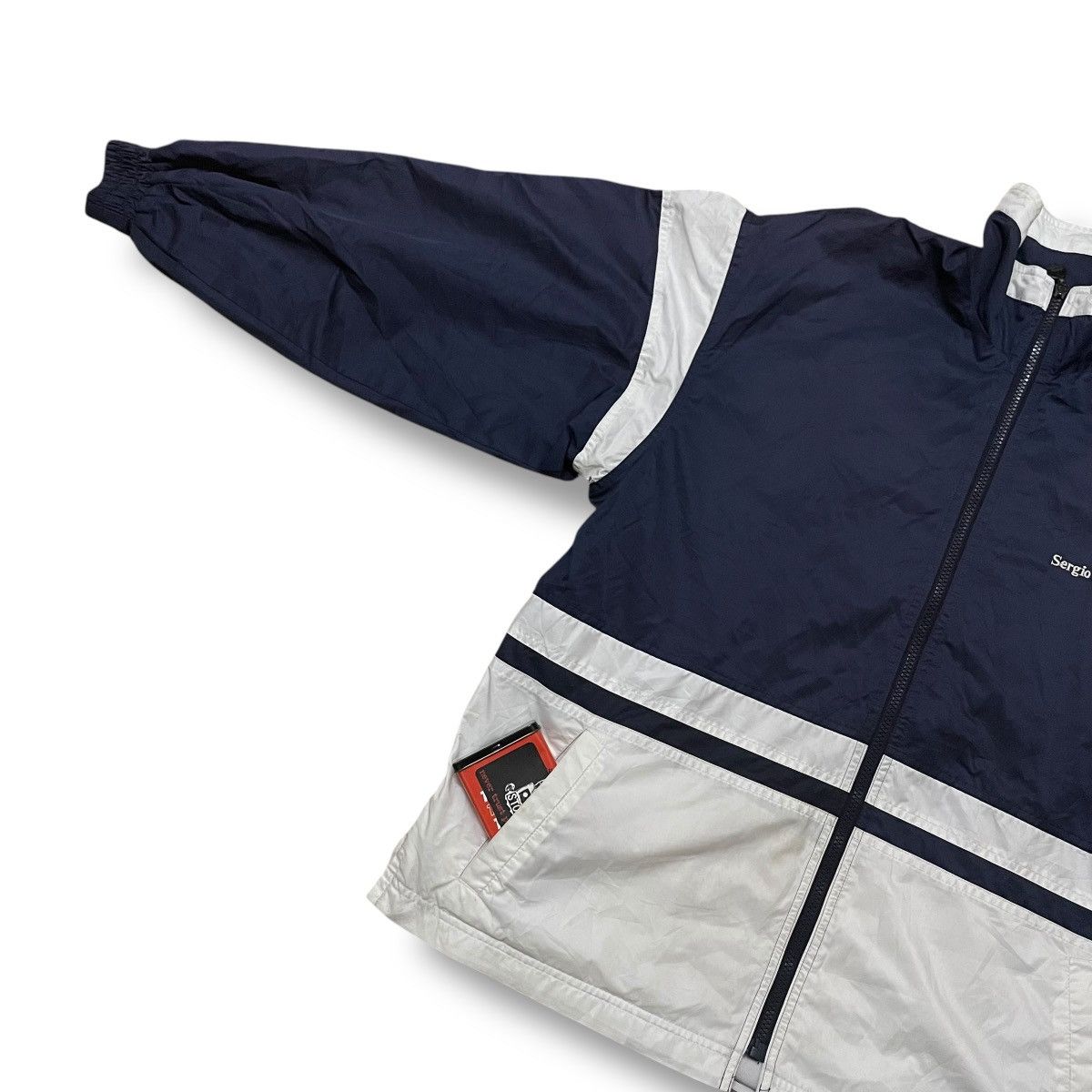 Sergio Tacchini × Vintage VINTAGE SERGIO TACCHINI EMBROIDERED SPELL OUT WINDBREAKER Size US M / EU 48-50 / 2 - 7 Thumbnail