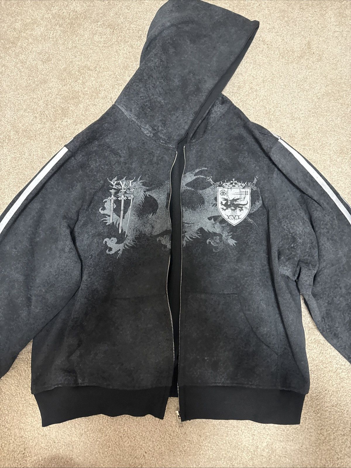 Other COZY WORLDWIDE ROYAL KNIGHT CLUB WAXED Hoodie zip Size US M / EU 48-50 / 2 - 5 Thumbnail