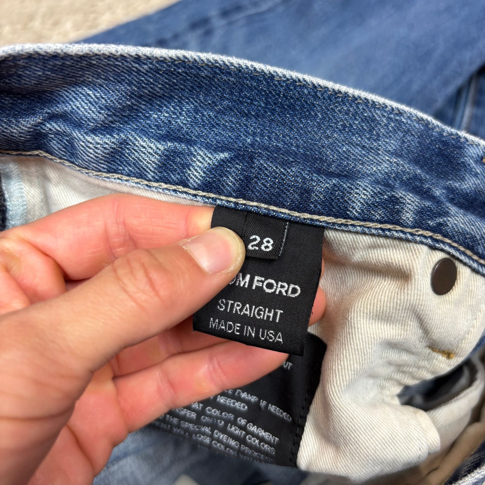 Tom Ford Tom Ford Straight Selvedge Jeans Men's 28x33 Quiet Luxury Size US 28 / EU 44 - 13 Thumbnail