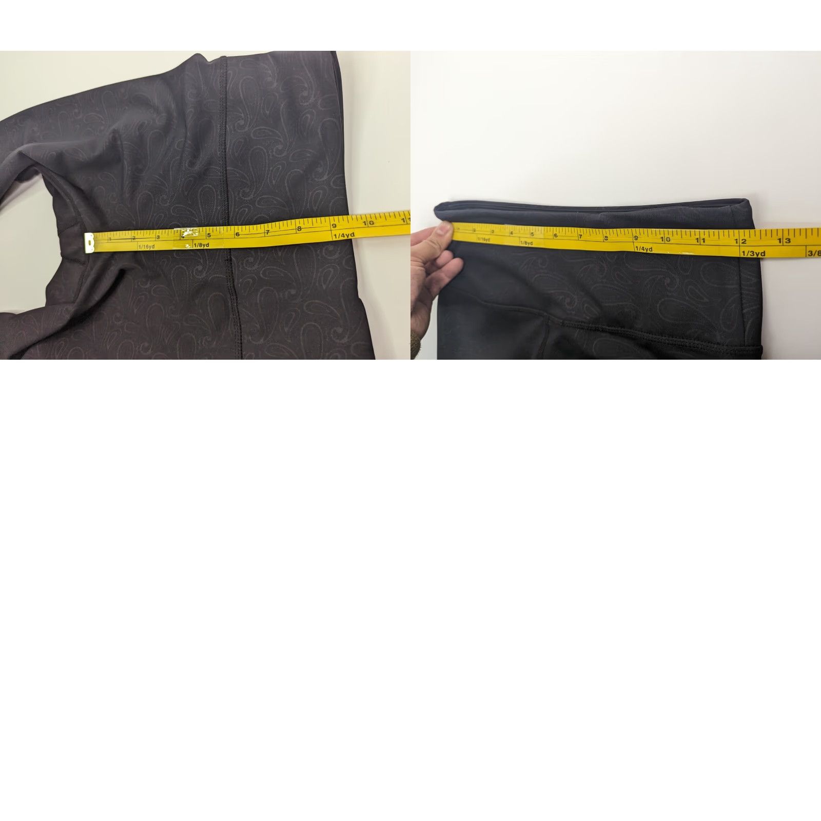 Vintage Zyia Active Leggings Capri Black Size 4 Womens Compression Pants Paisley Activewear Yoga Breathable High Waist Easy Care Size 27" / US 4 / IT 40 - 8 Thumbnail