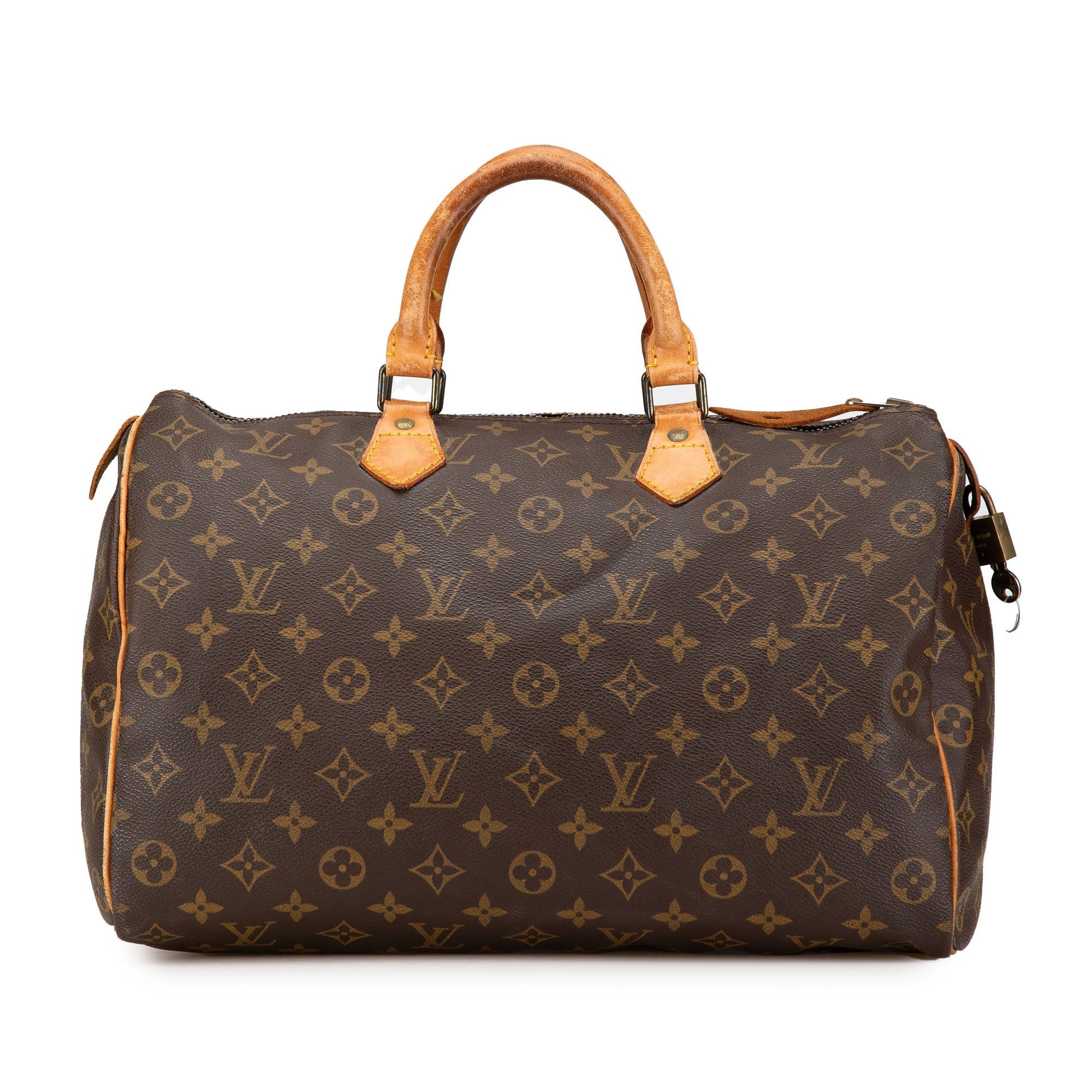 Louis Vuitton Louis Vuitton Monogram Speedy 35 Brown Size ONE SIZE - 1 Thumbnail