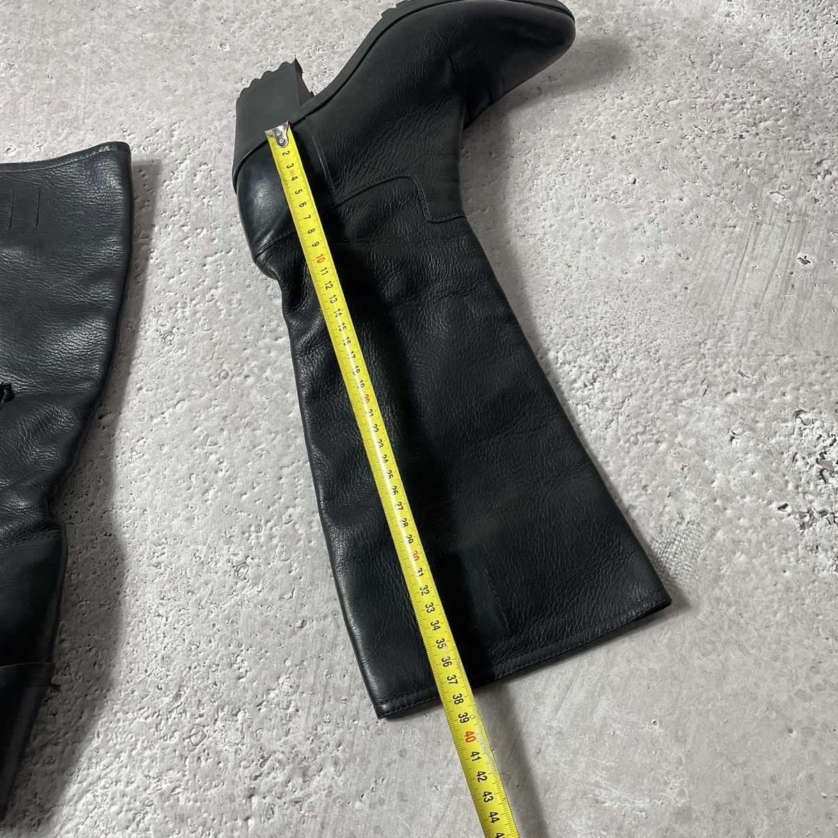Prada × Vintage Prada Leather Black High Knee Boots Size US 8 / IT 38 - 18 Thumbnail