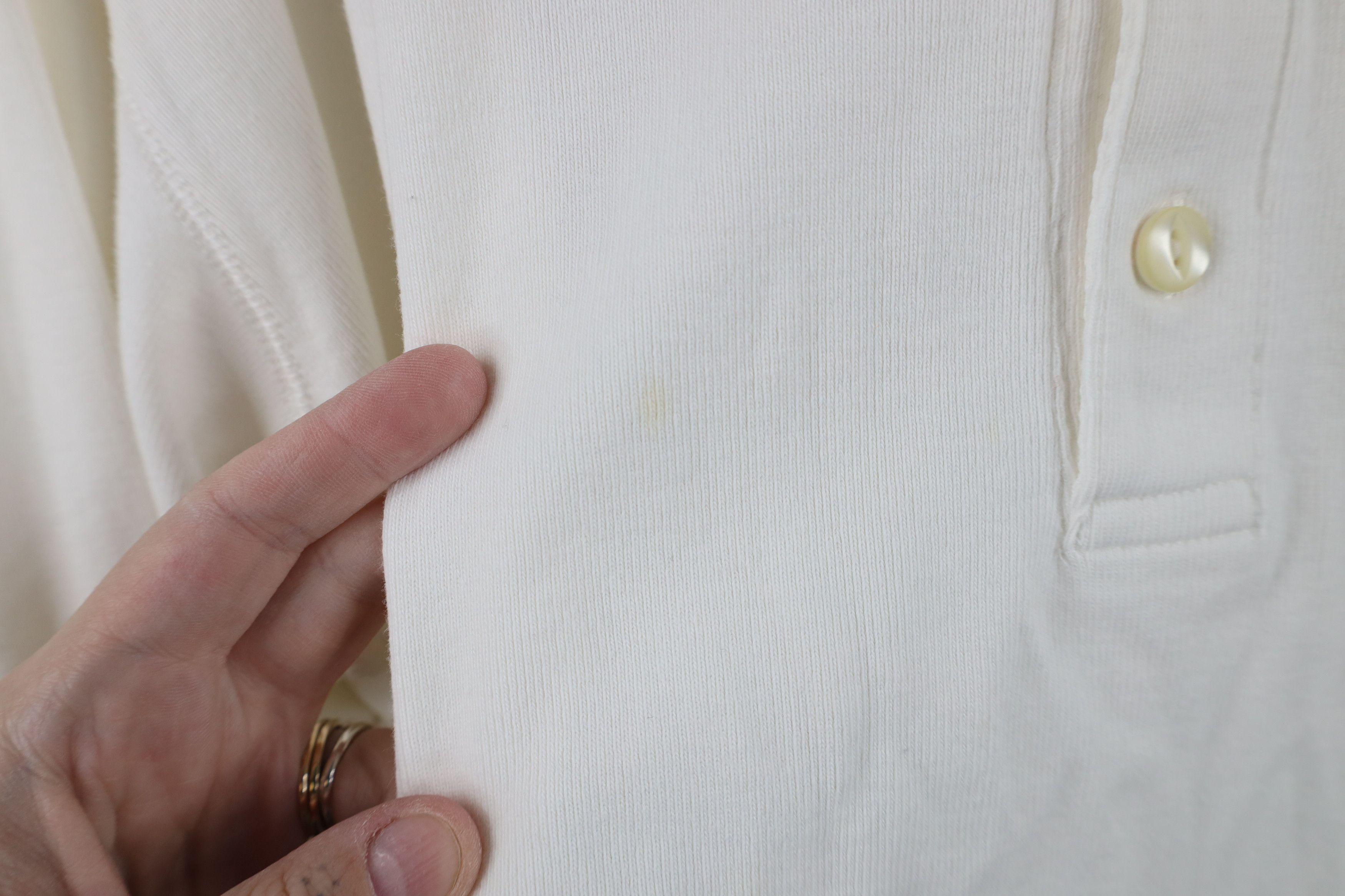 J.Crew Vintage 90s J Crew Heavyweight Ribbed Knit Henley T-Shirt Size US XXL / EU 58 / 5 - 4 Thumbnail