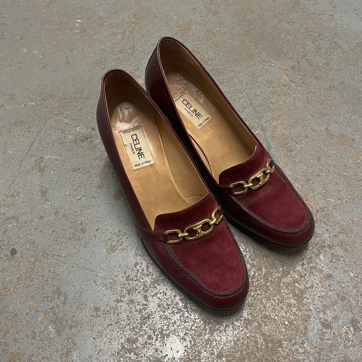 Vintage celine leather pumps