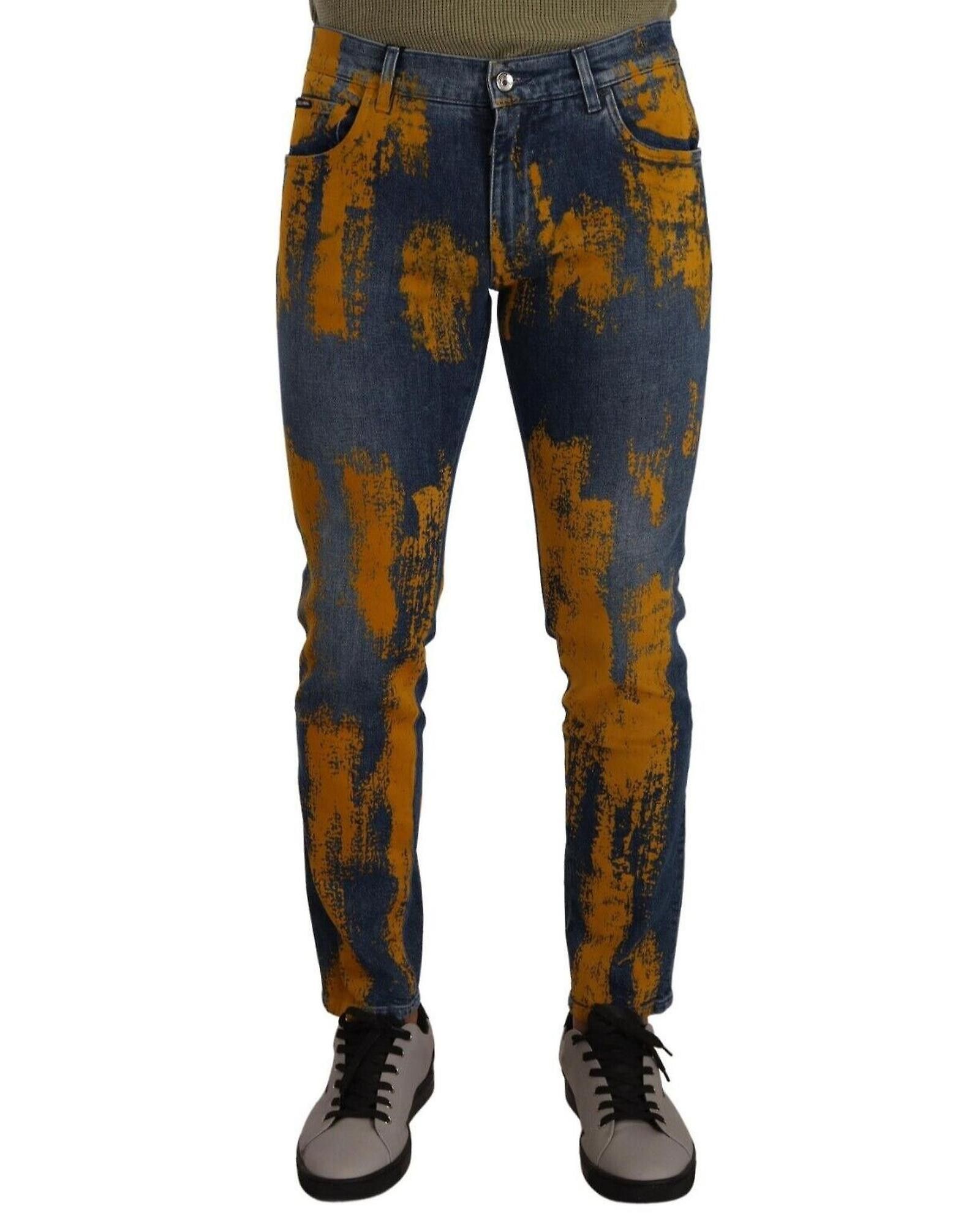 Dolce & Gabbana o1y0125 Jeans in Blue/Yellow Size US 32 / EU 48 - 1 Thumbnail