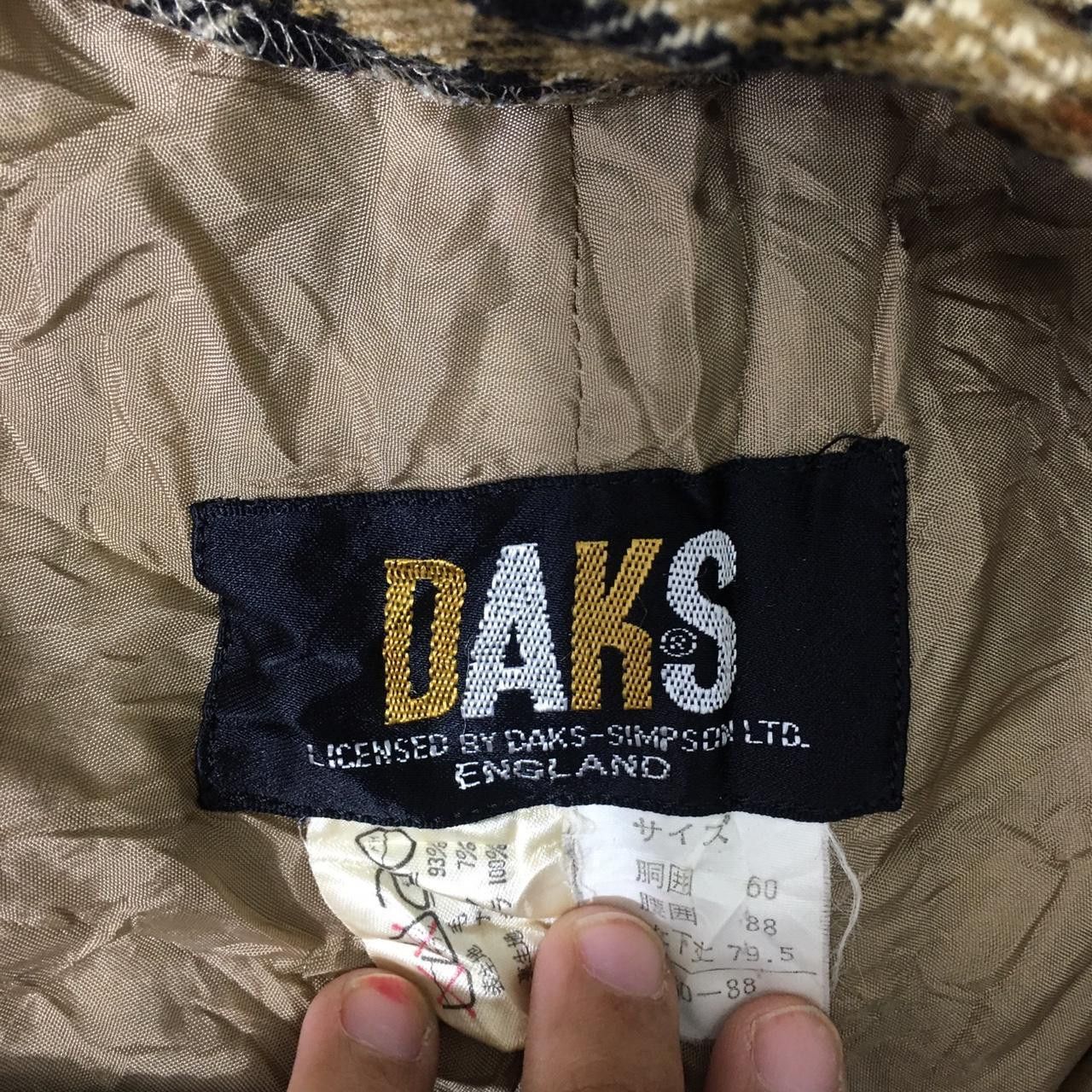 DAKS Vtg 90’ DAKS LONDON ENGLAND Nova Checks Pant Trouser Slack Size 24" / US 00 / IT 34 - 3 Thumbnail