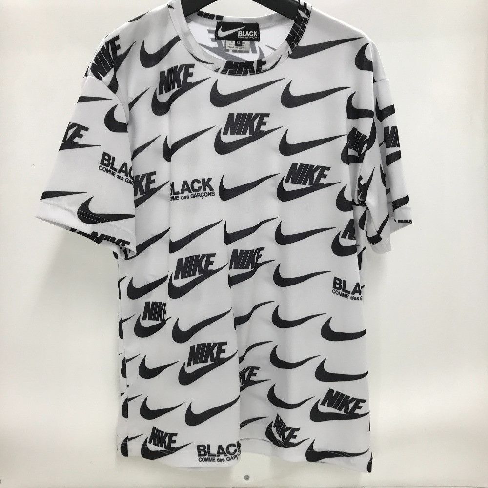 Comme des Garcons Short Sleeve Polyester Over All Logo Pattern White Size US XL / EU 56 / 4 - 1 Thumbnail