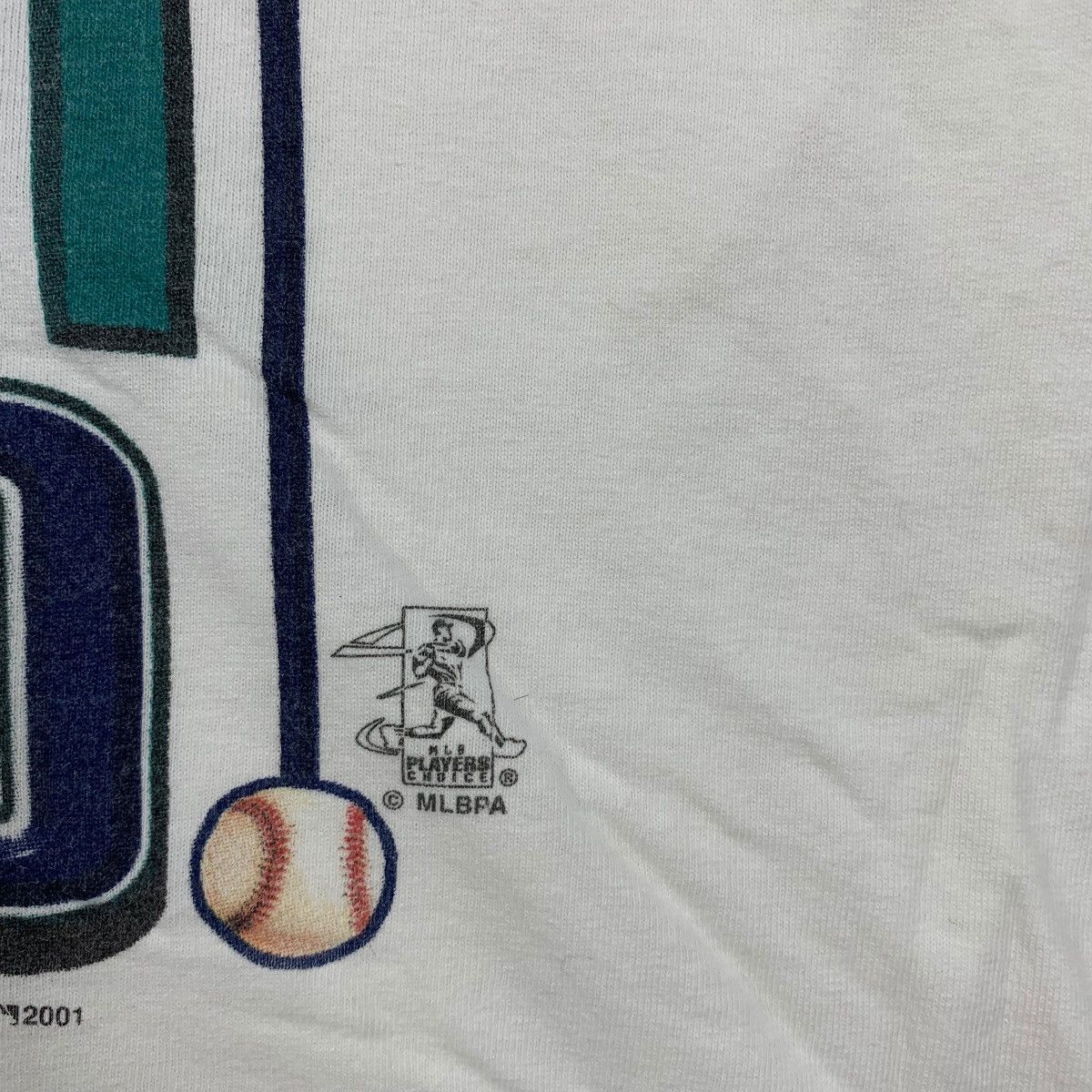 MLB Vintage 2001 MLB MARINERS SEATTLE Ichiro Suzuki Tee Shirt Size US L / EU 52-54 / 3 - 5 Thumbnail