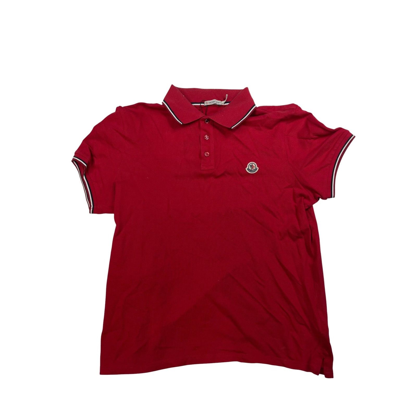 Moncler Moncler Red Polo Size US S / EU 44-46 / 1 - 1 Thumbnail