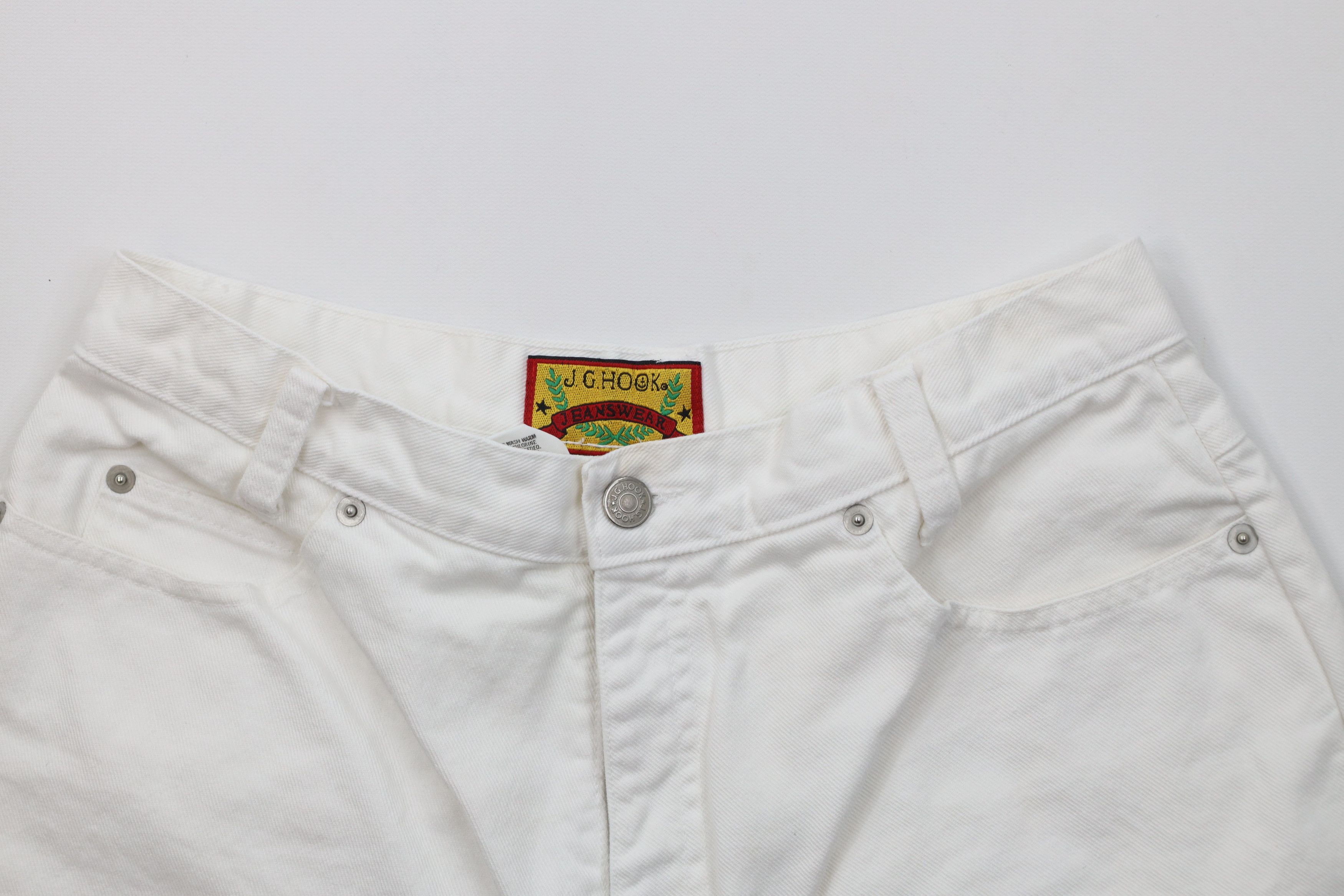 Vintage Vintage 90s Streetwear High Waisted Denim Jean Shorts Jorts Size 34" / US 12 / IT 48 - 2 Thumbnail